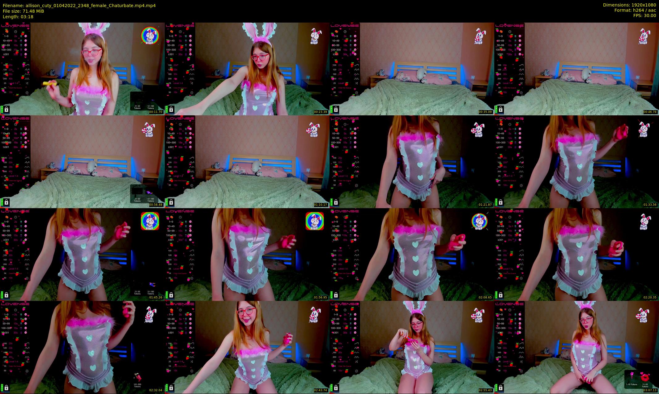 allison_cuty — 4 minute Chaturbate female cam show recording, 1080p, Apr 1, 2022