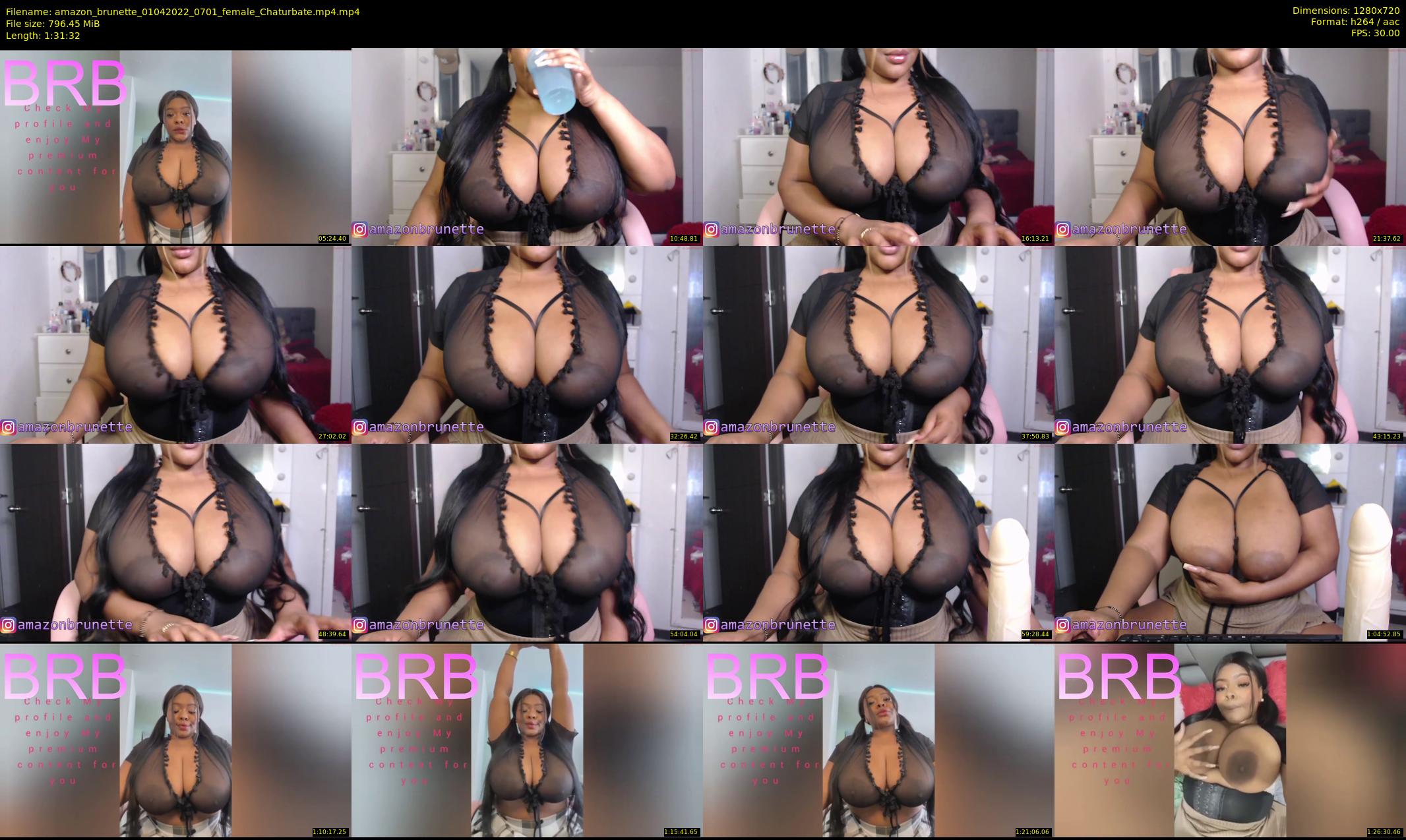 amazon_brunette — 92 minute Chaturbate female cam show recording, 720p, Apr 1, 2022