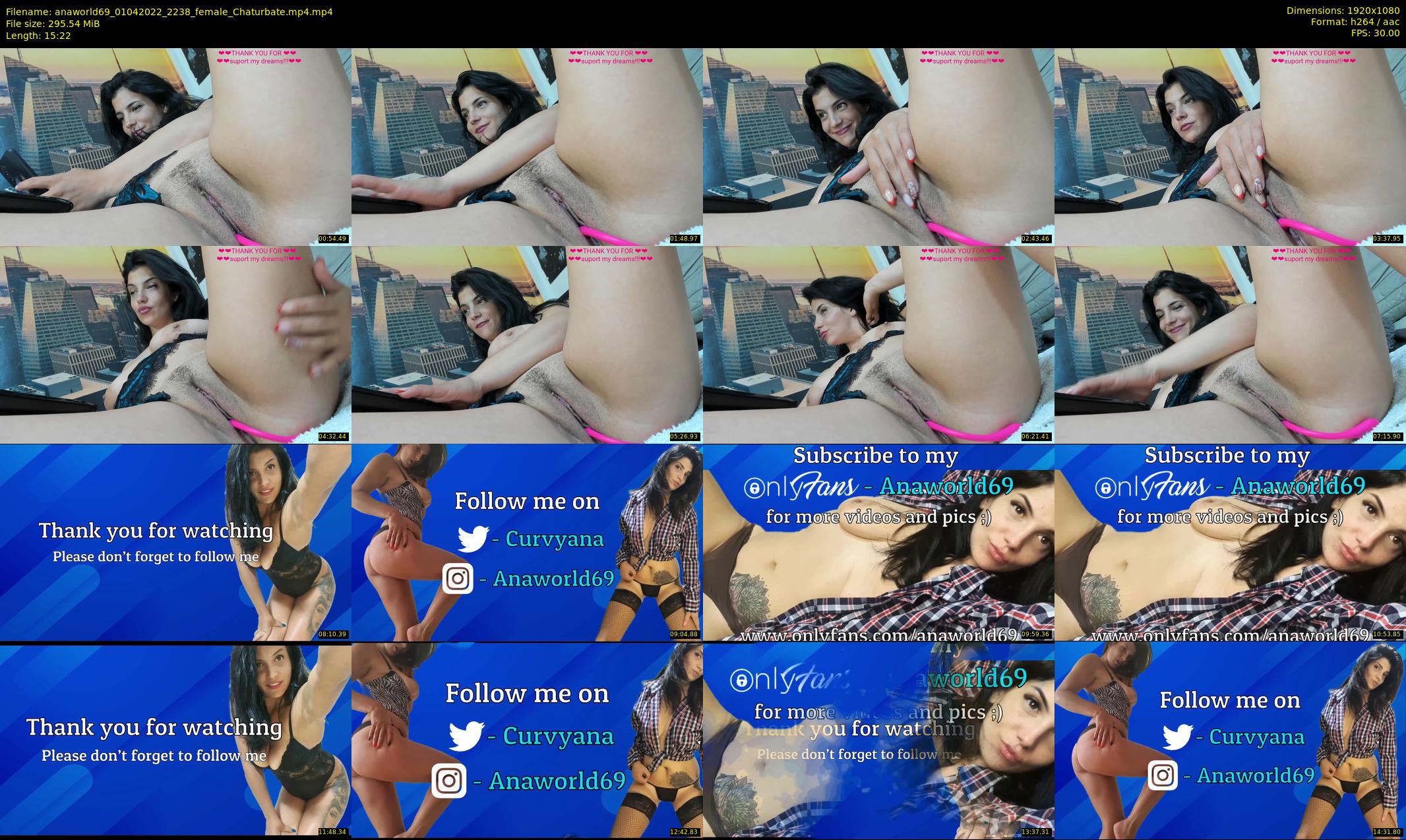 anaworld69 — 16 minute Chaturbate female cam show recording, 1080p, Apr 1, 2022