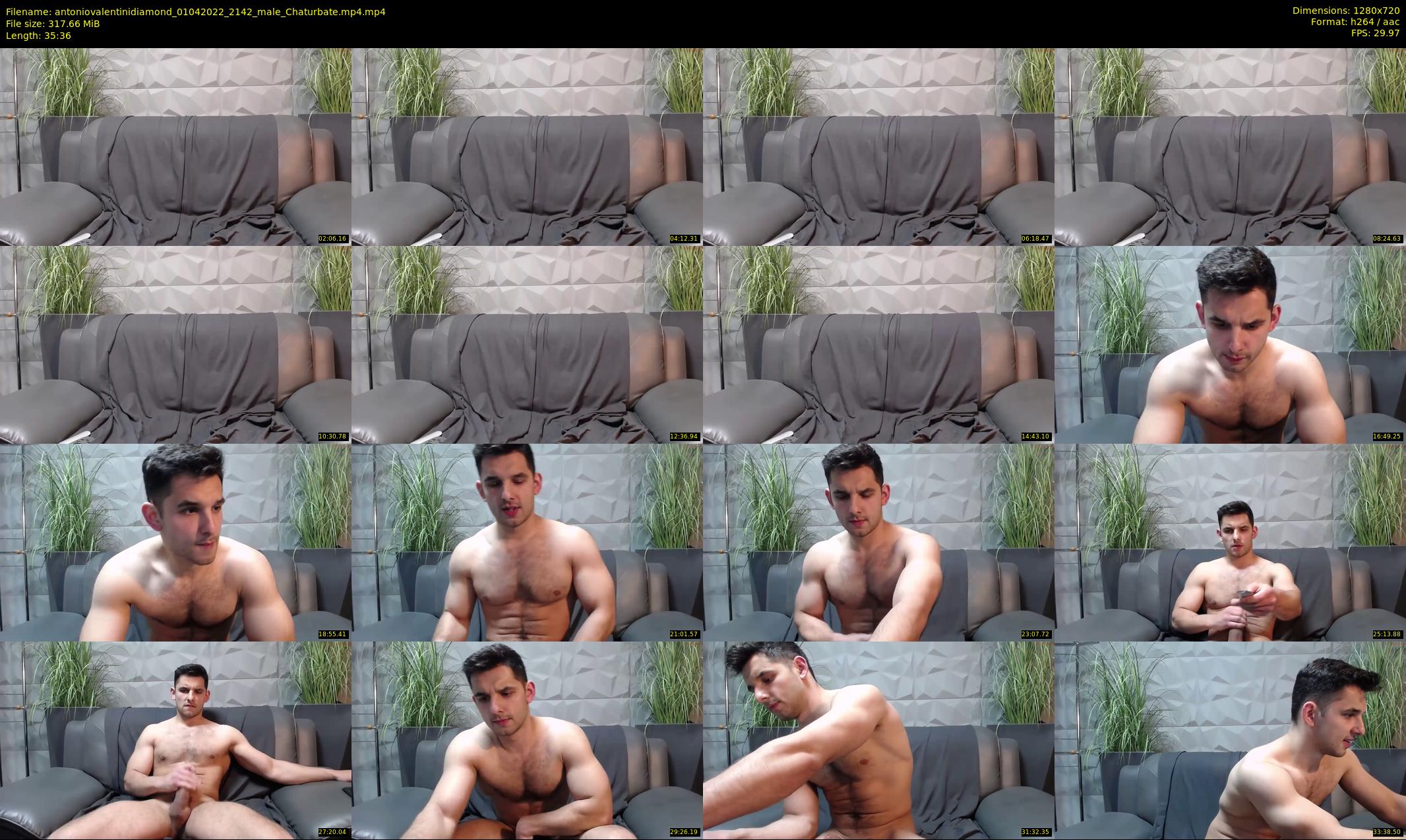 antoniovalentinidiamond — 36 minute Chaturbate male cam show recording, 720p, Apr 1, 2022
