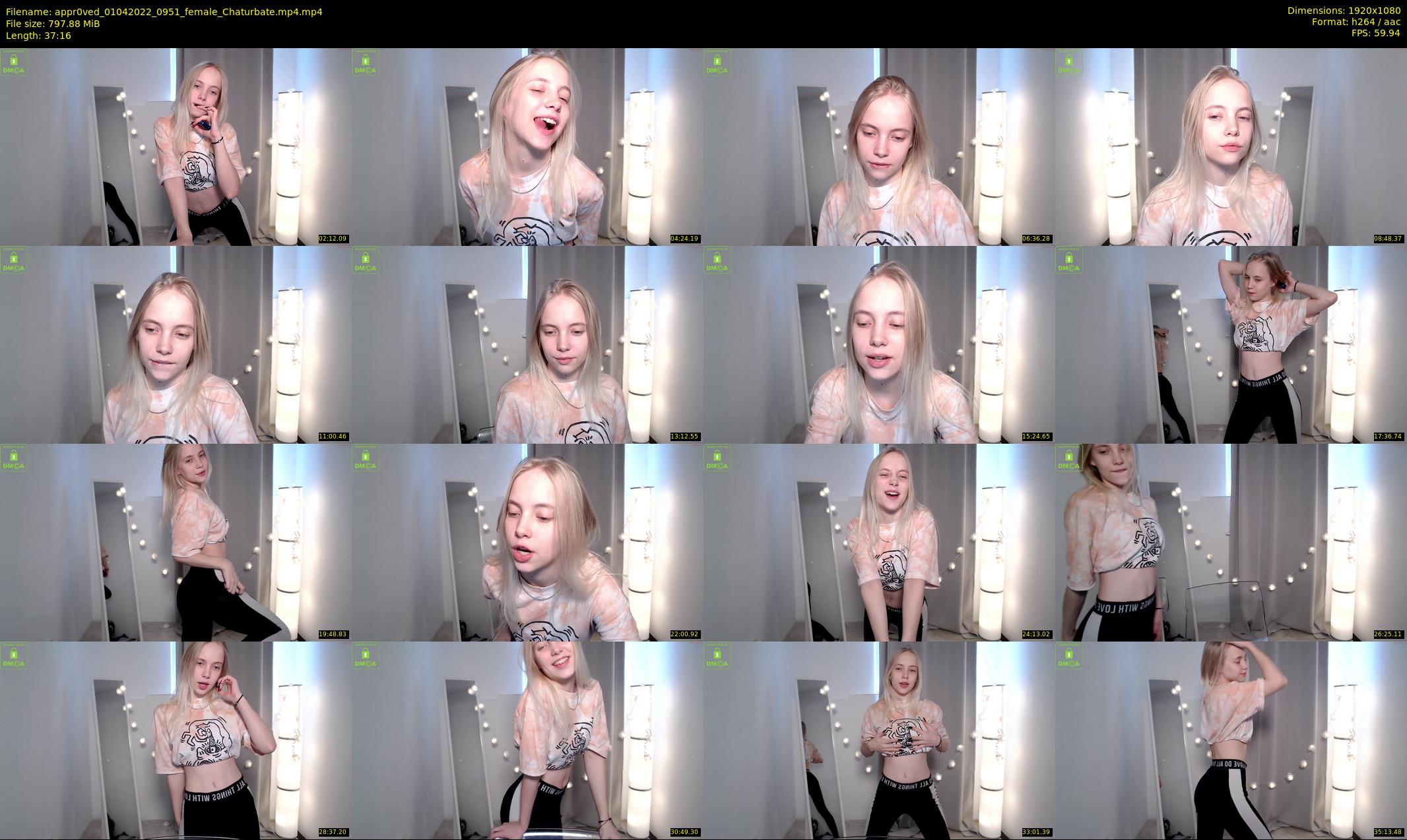 appr0ved — 38 minute Chaturbate female cam show recording, 1080p, Apr 1, 2022