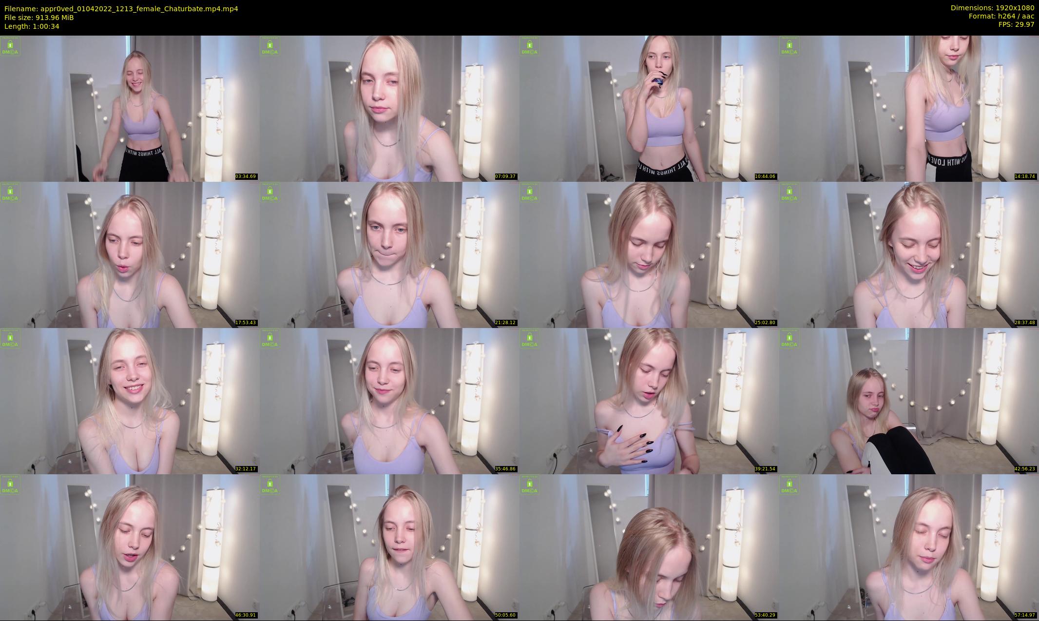 appr0ved — 61 minute Chaturbate female cam show recording, 1080p, Apr 1, 2022