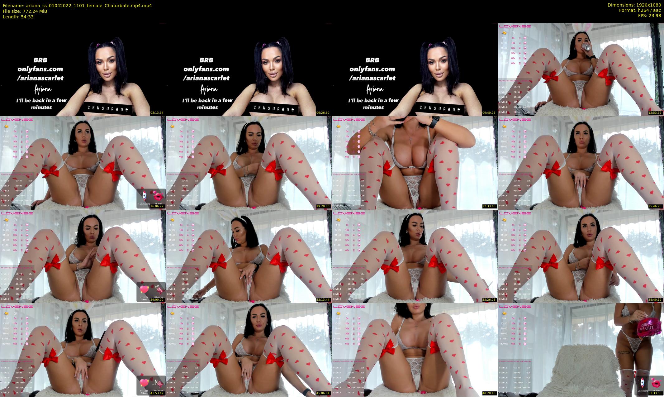 ariana_ss — 55 minute Chaturbate female cam show recording, 1080p, Apr 1, 2022