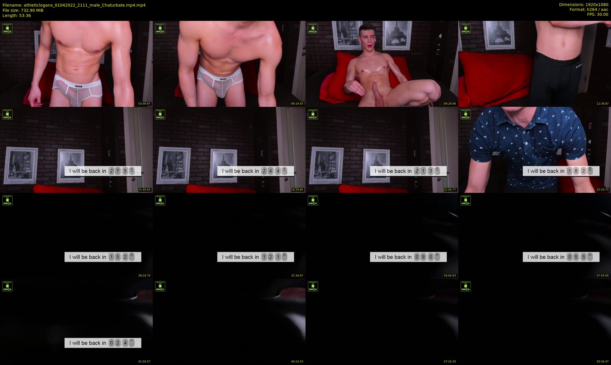 athleticloganx — 54 minute Chaturbate male cam show recording, 1080p, Apr 1, 2022