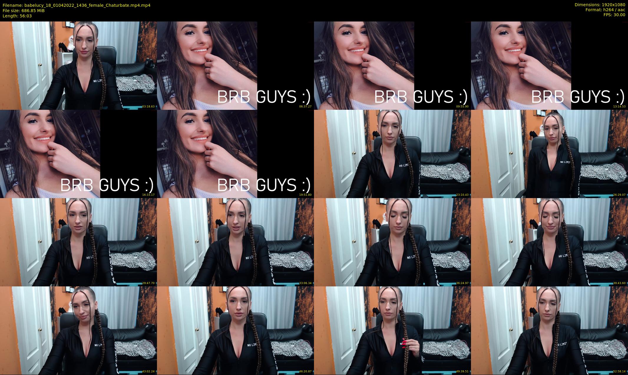 babelucy_18 — 57 minute Chaturbate female cam show recording, 1080p, Apr 1, 2022