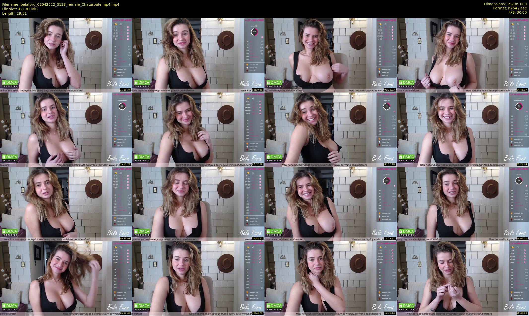 belaford — 20 minute Chaturbate female cam show recording, 1080p, Apr 2, 2022