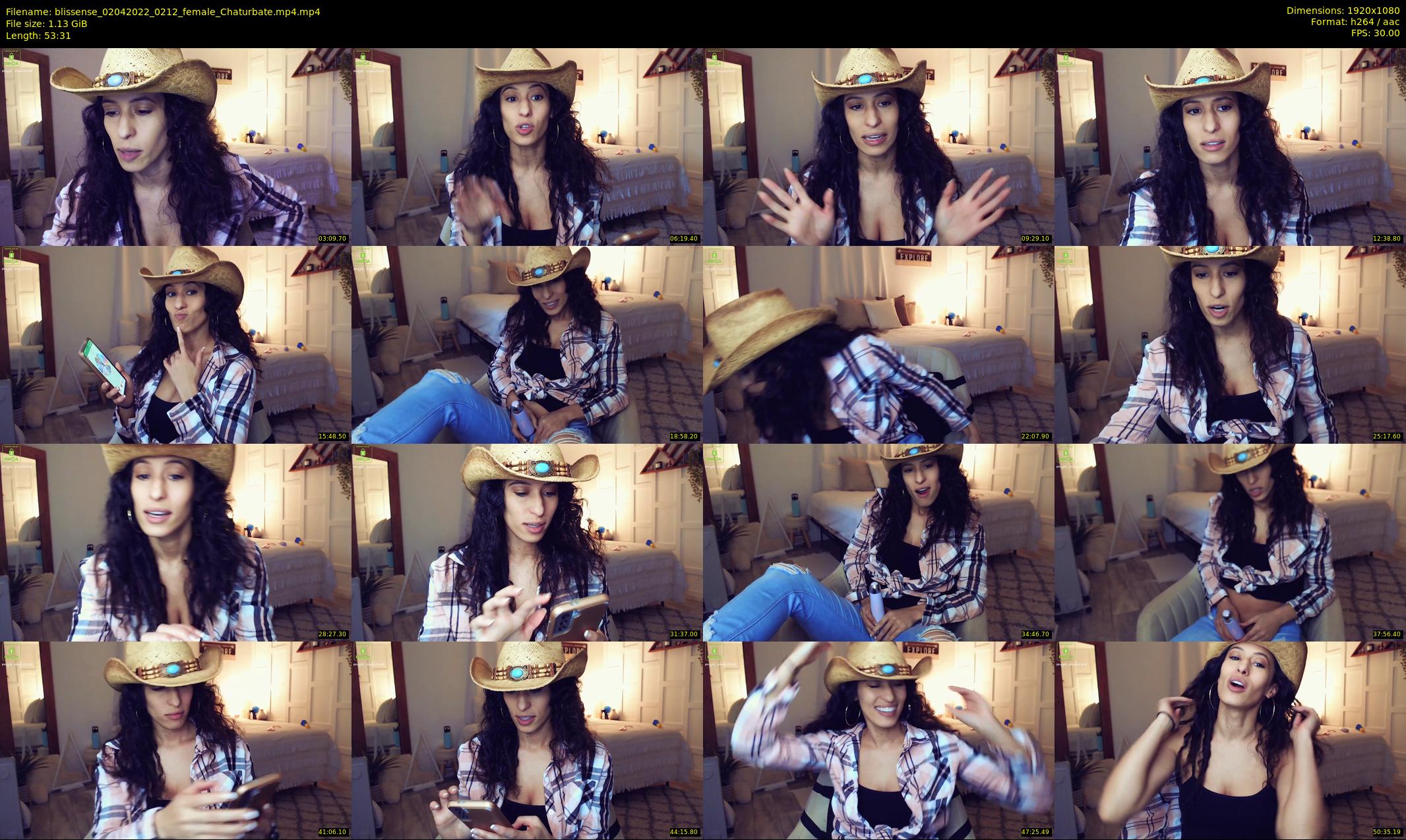 blissense — 54 minute Chaturbate female cam show recording, 1080p, Apr 2, 2022