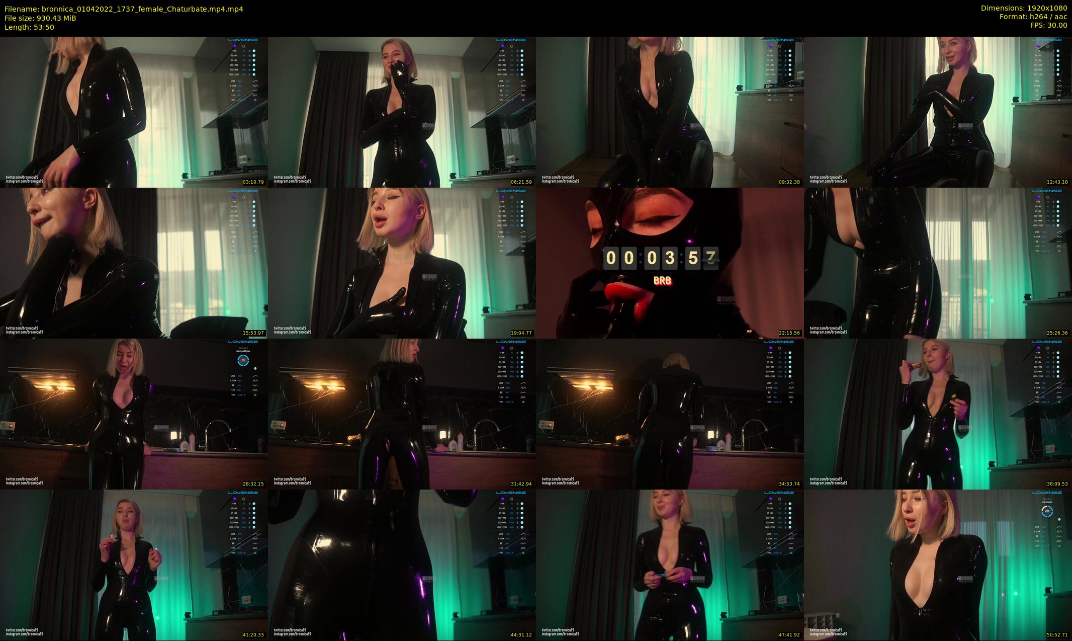 bronnica — 54 minute Chaturbate female cam show recording, 1080p, Apr 1, 2022