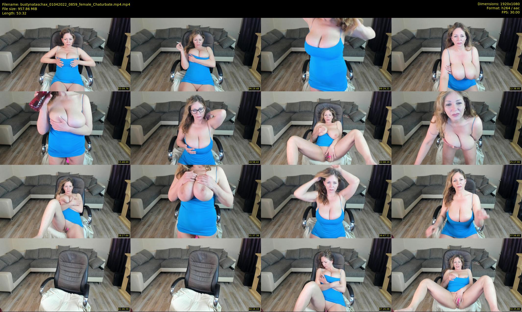 bustynataschax — 54 minute Chaturbate female cam show recording, 1080p, Apr 1, 2022