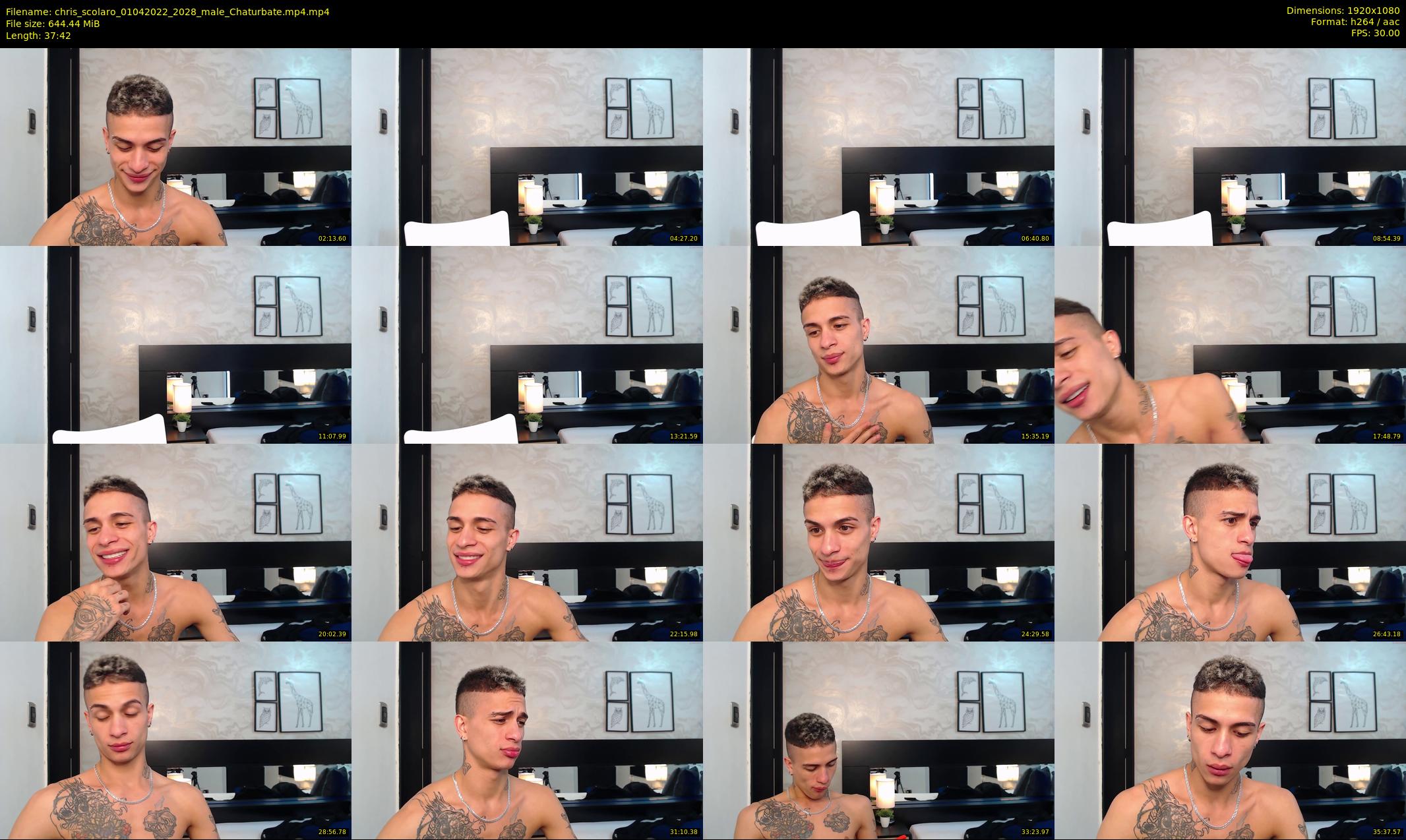 chris_scolaro — 38 minute Chaturbate male cam show recording, 1080p, Apr 1, 2022
