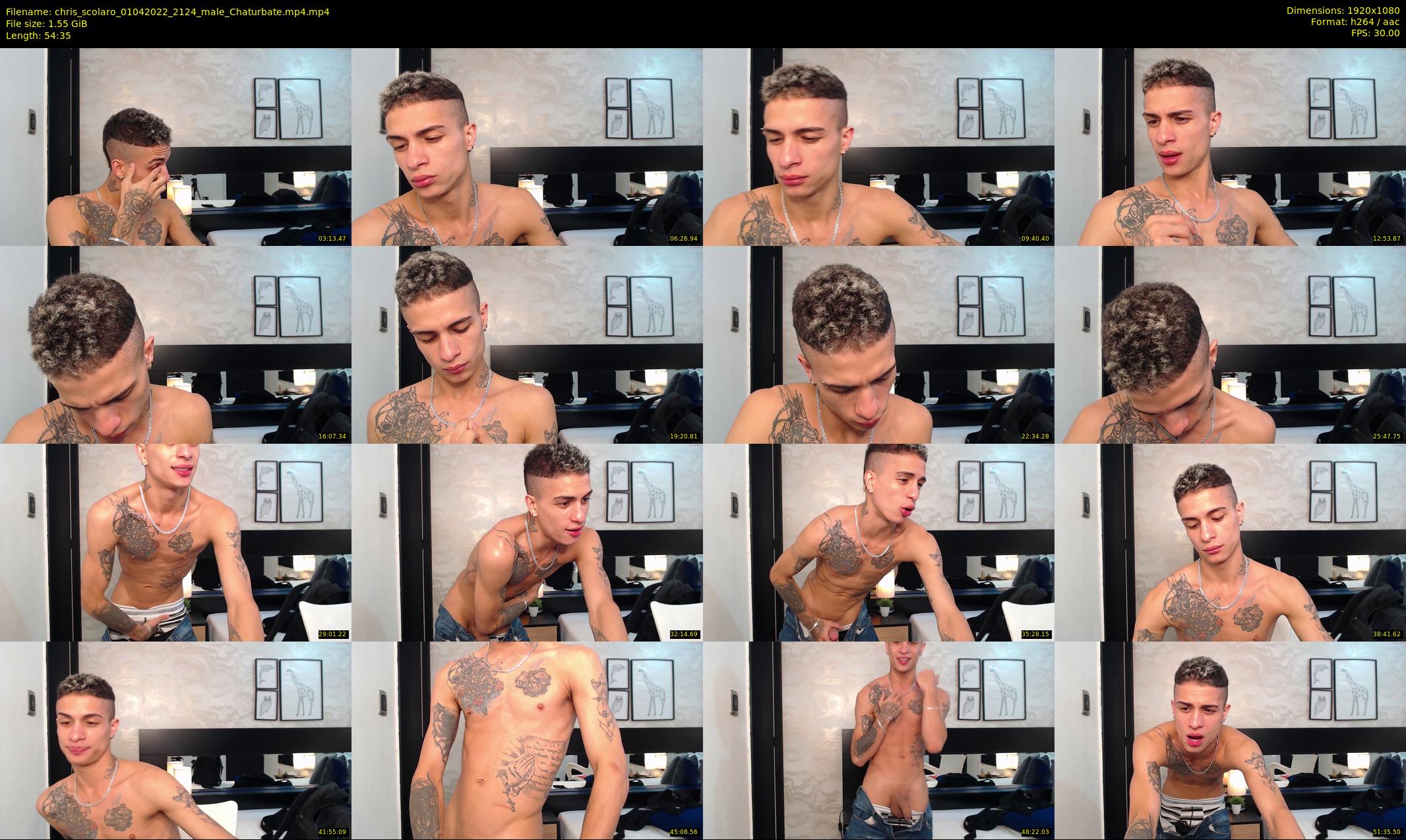 chris_scolaro — 55 minute Chaturbate male cam show recording, 1080p, Apr 1, 2022