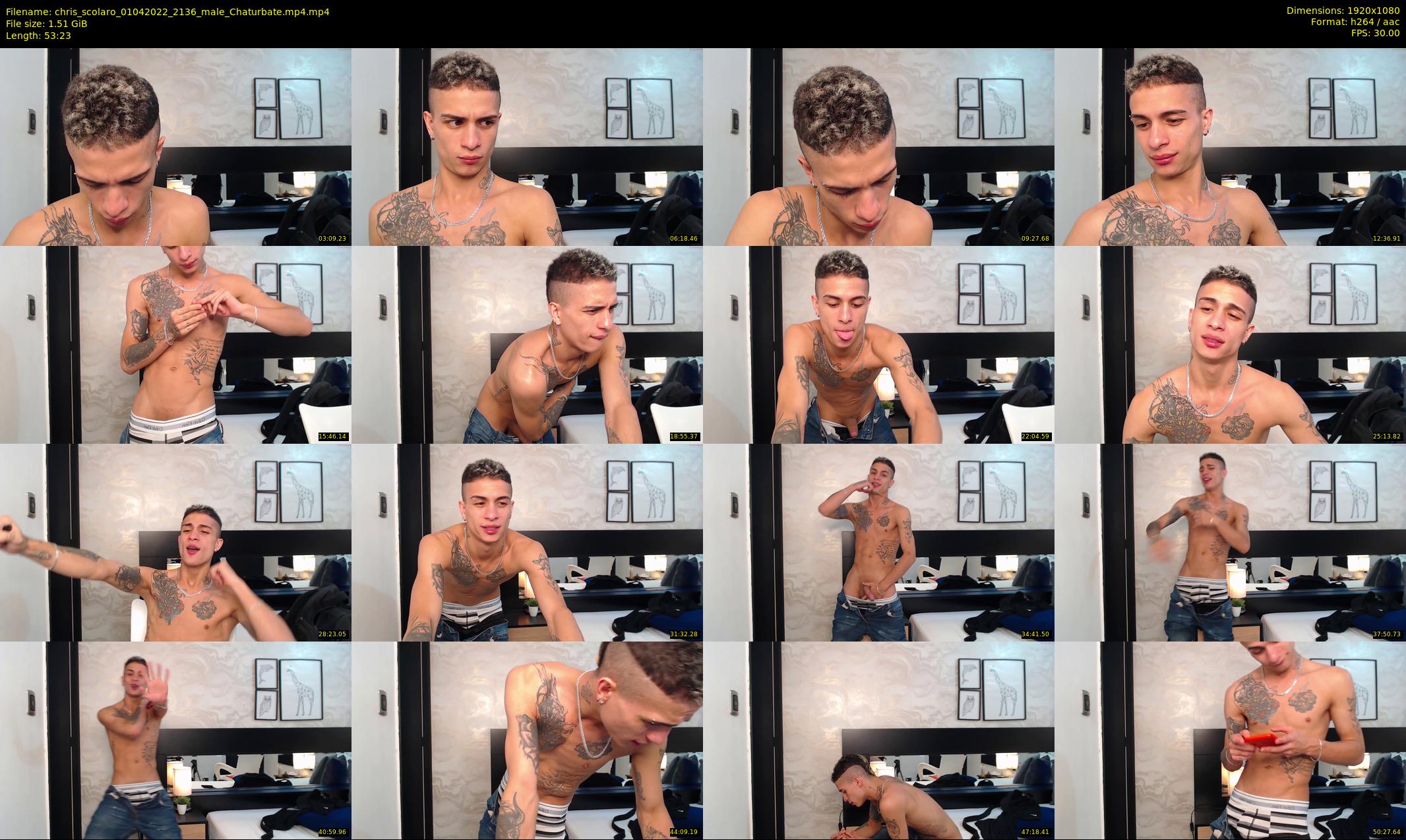 chris_scolaro — 54 minute Chaturbate male cam show recording, 1080p, Apr 1, 2022
