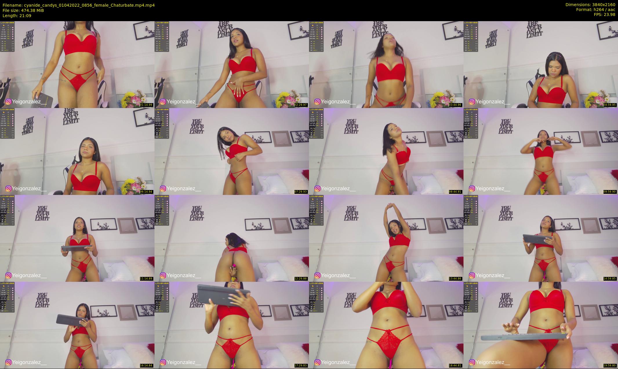 cyanide_candys — 22 minute Chaturbate female cam show recording, 4K, Apr 1, 2022