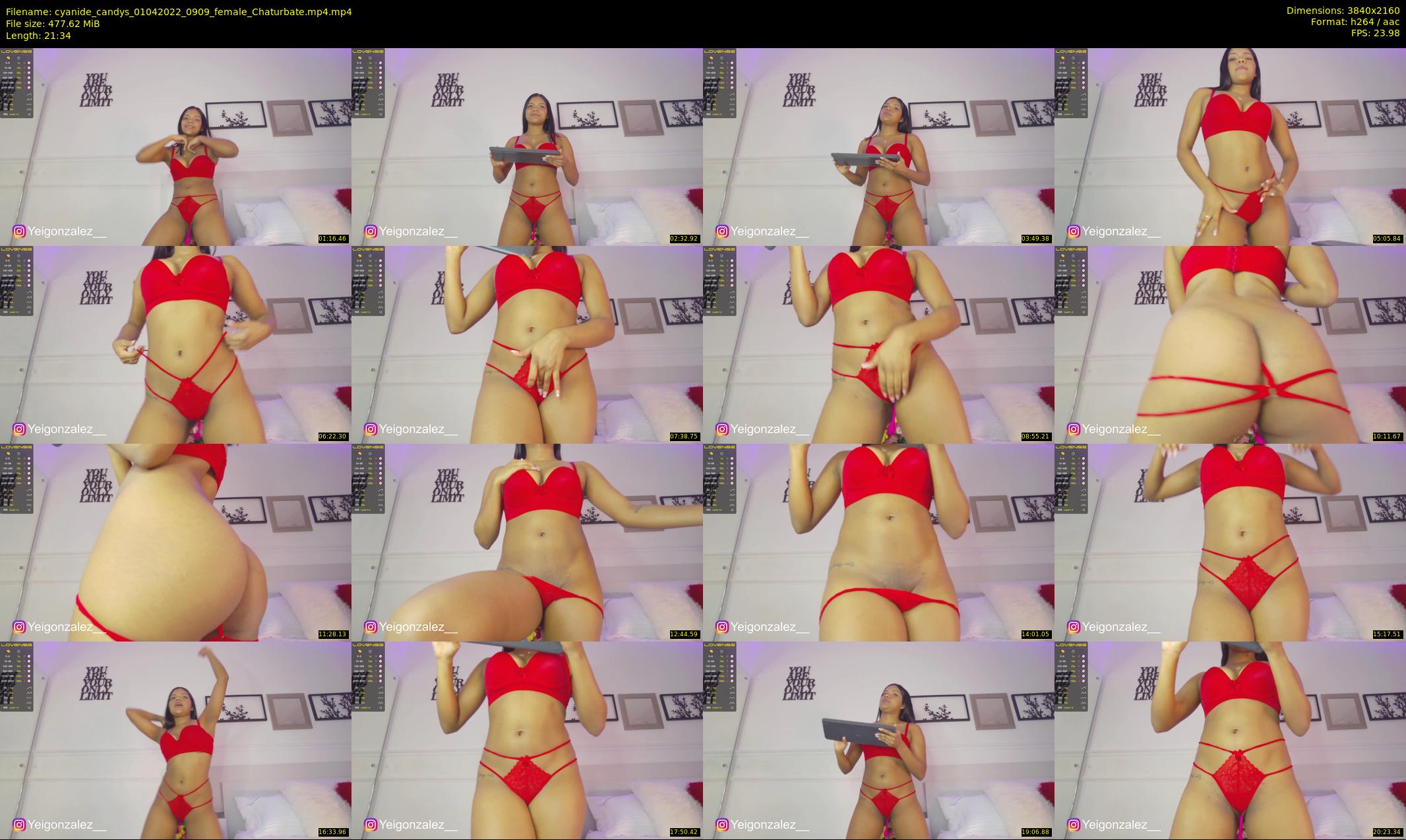 cyanide_candys — 22 minute Chaturbate female cam show recording, 4K, Apr 1, 2022