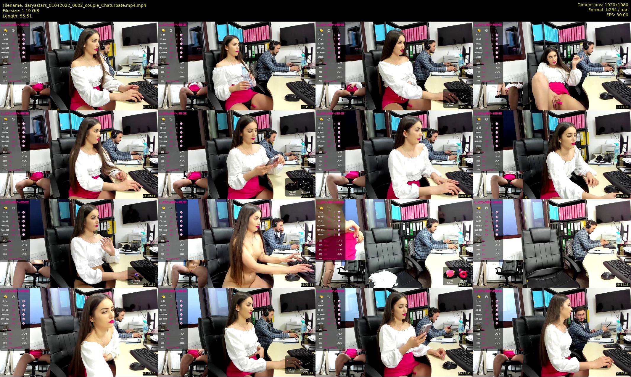 daryastars — 56 minute Chaturbate couple cam show recording, 1080p, Apr 1, 2022