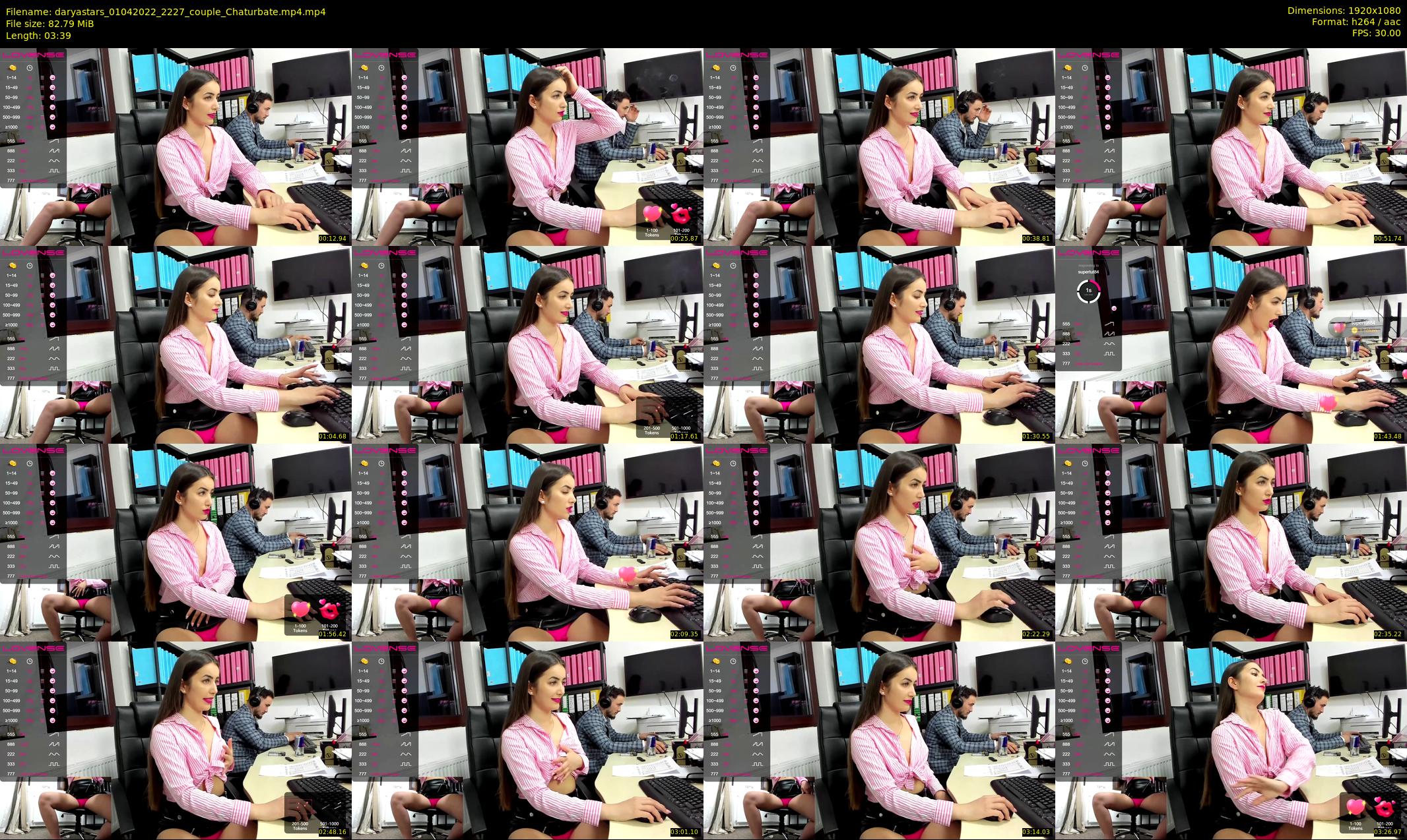 daryastars — 4 minute Chaturbate couple cam show recording, 1080p, Apr 1, 2022