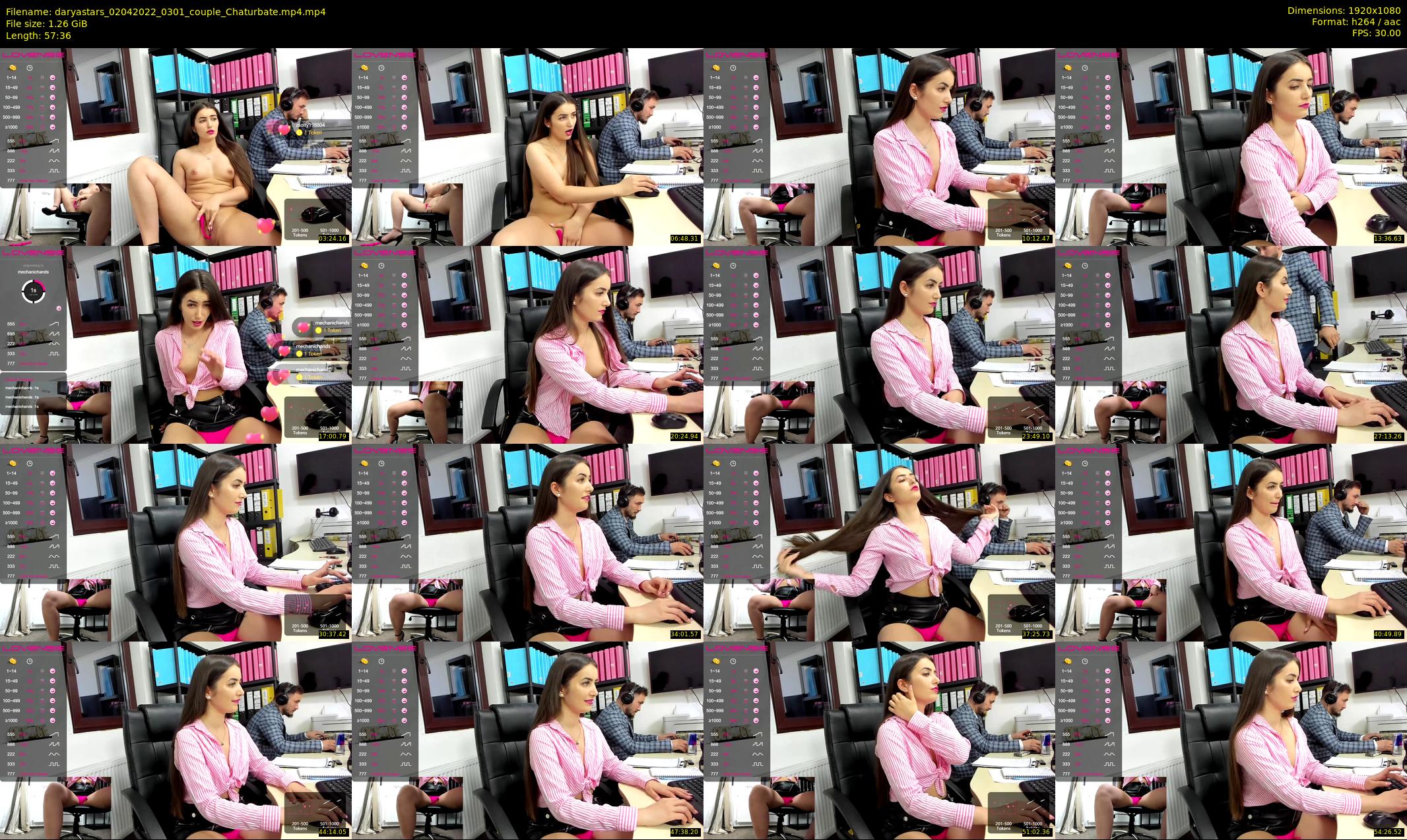 daryastars — 58 minute Chaturbate couple cam show recording, 1080p, Apr 2, 2022