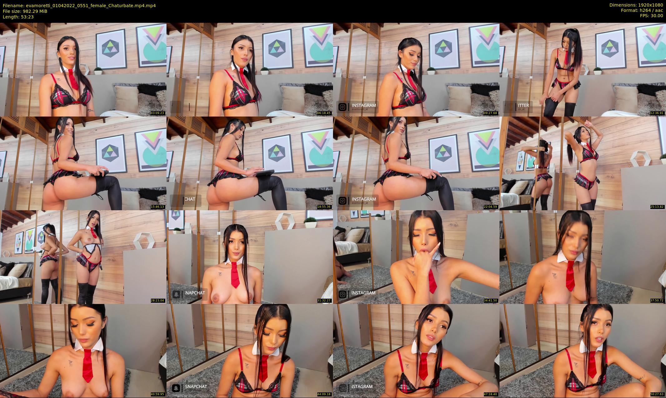 evamoretti — 54 minute Chaturbate female cam show recording, 1080p, Apr 1, 2022