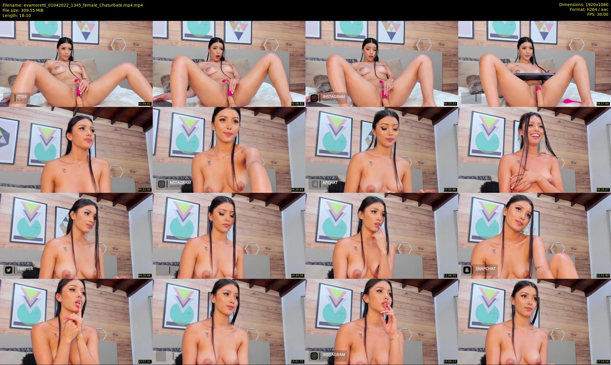 evamoretti — 19 minute Chaturbate female cam show recording, 1080p, Apr 1, 2022