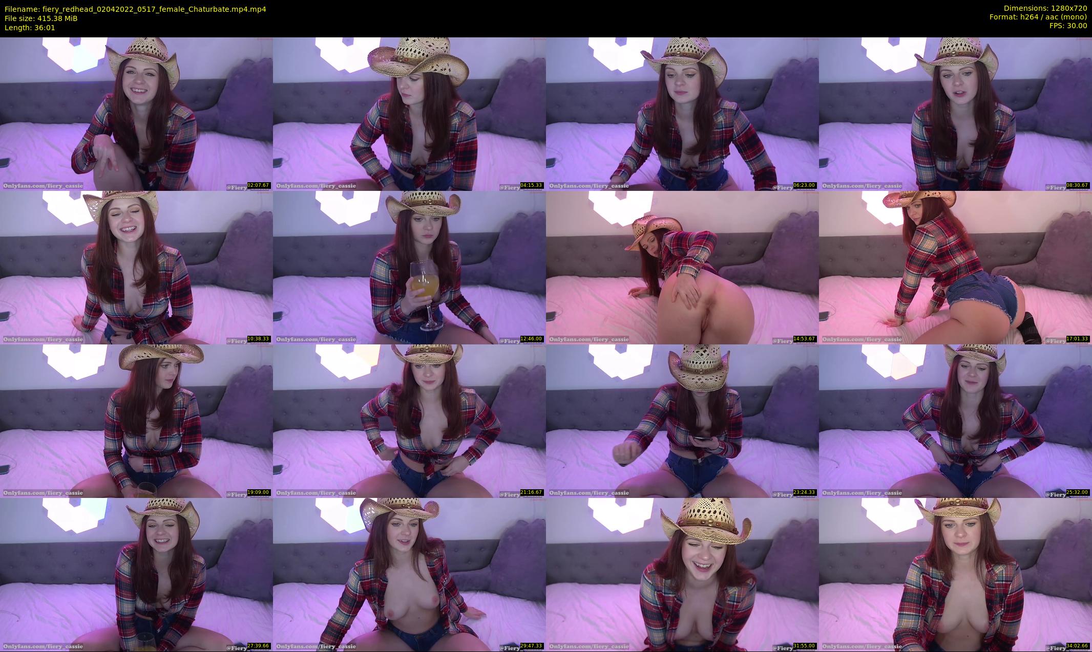 fiery_redhead — 37 minute Chaturbate female cam show recording, 720p, Apr 2, 2022