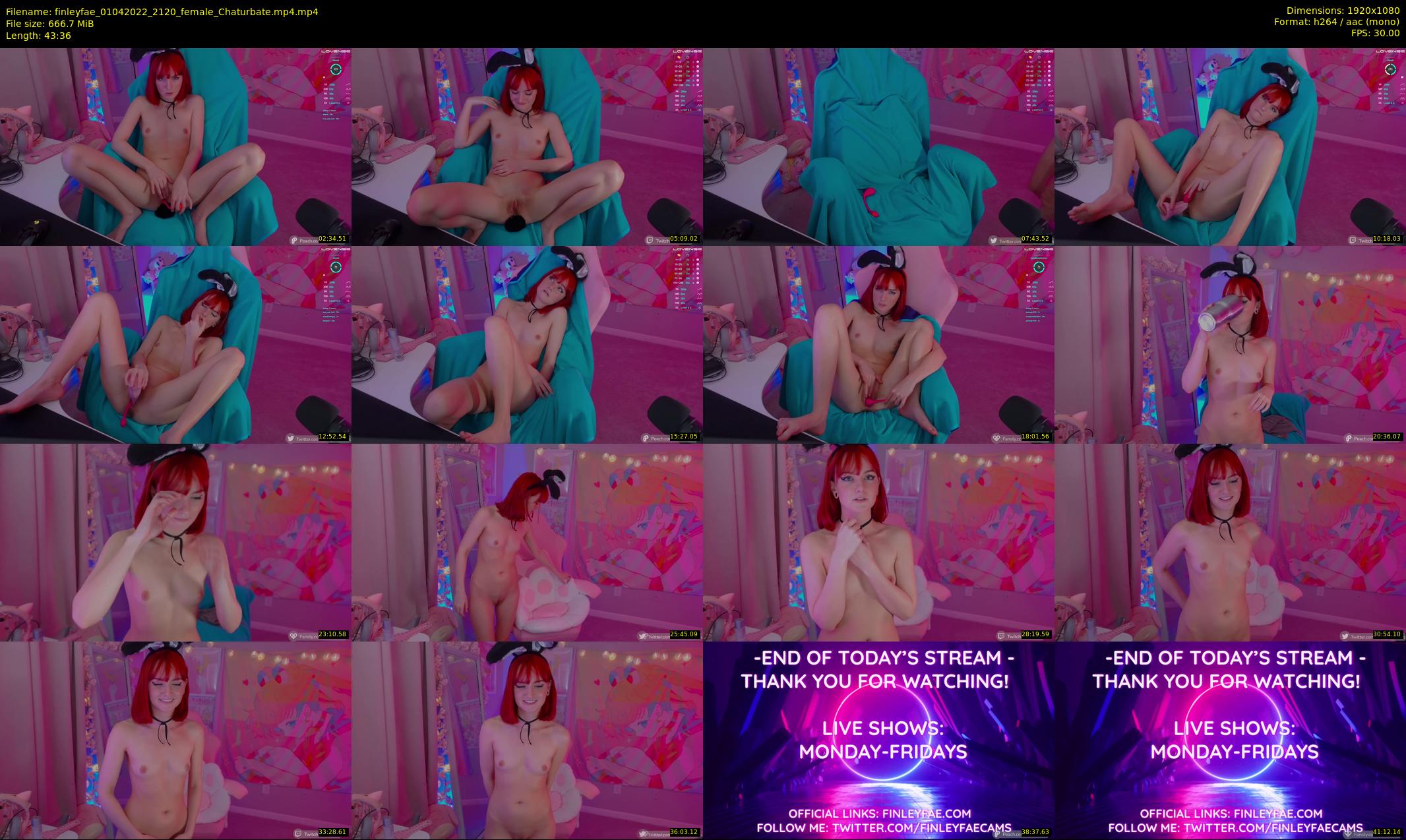 finleyfae — 44 minute Chaturbate female cam show recording, 1080p, Apr 1, 2022