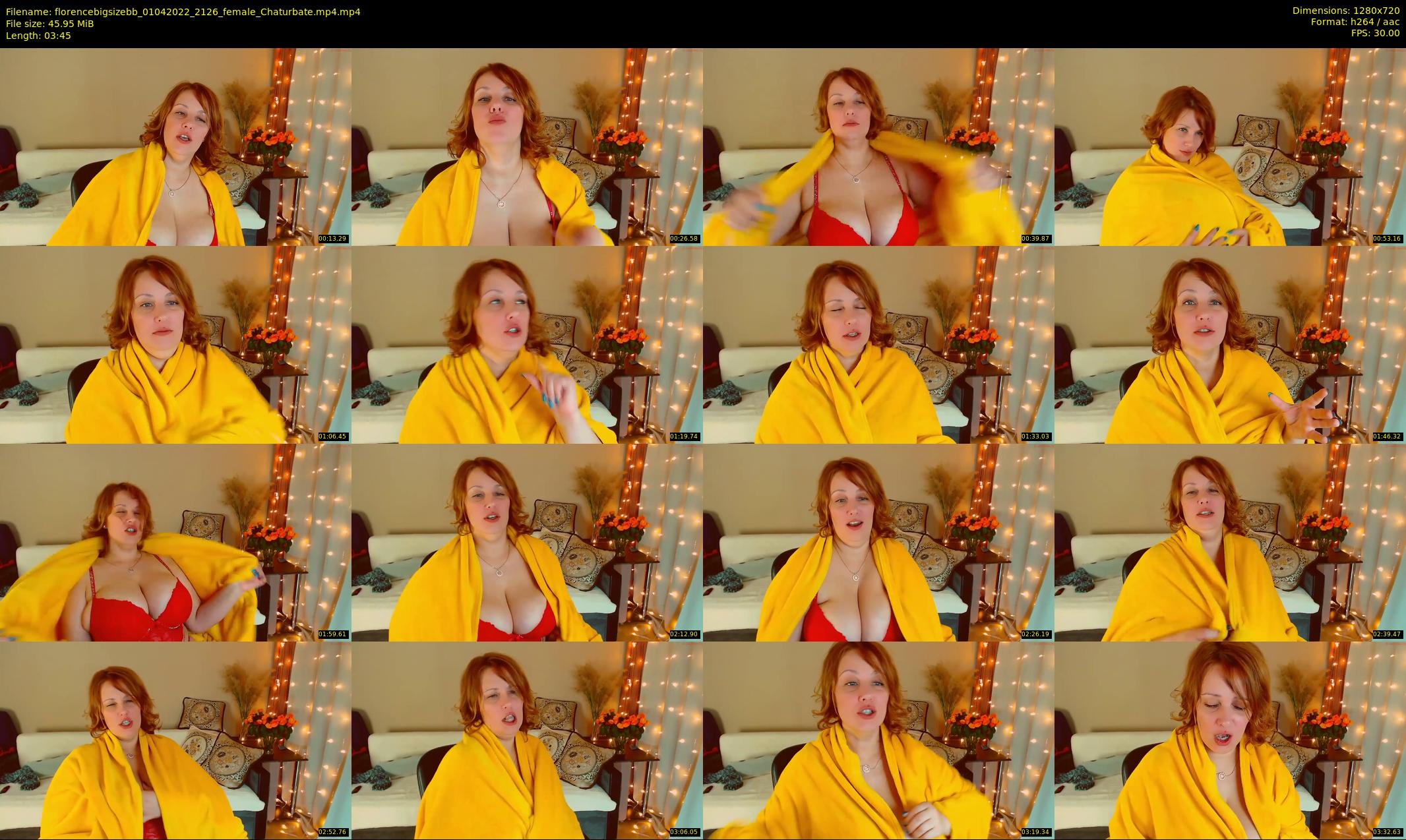 florencebigsizebb — 4 minute Chaturbate female cam show recording, 720p, Apr 1, 2022