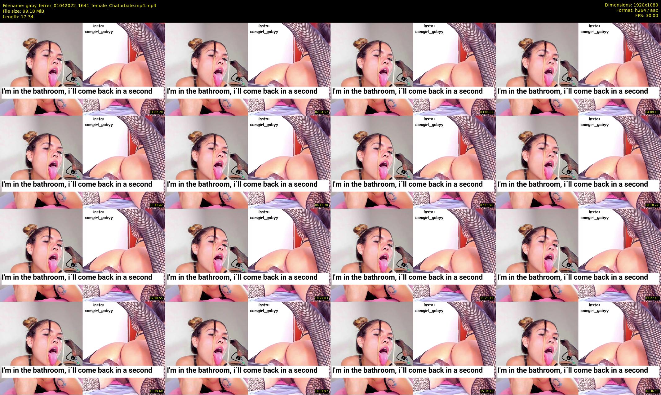 gaby_ferrer — 18 minute Chaturbate female cam show recording, 1080p, Apr 1, 2022