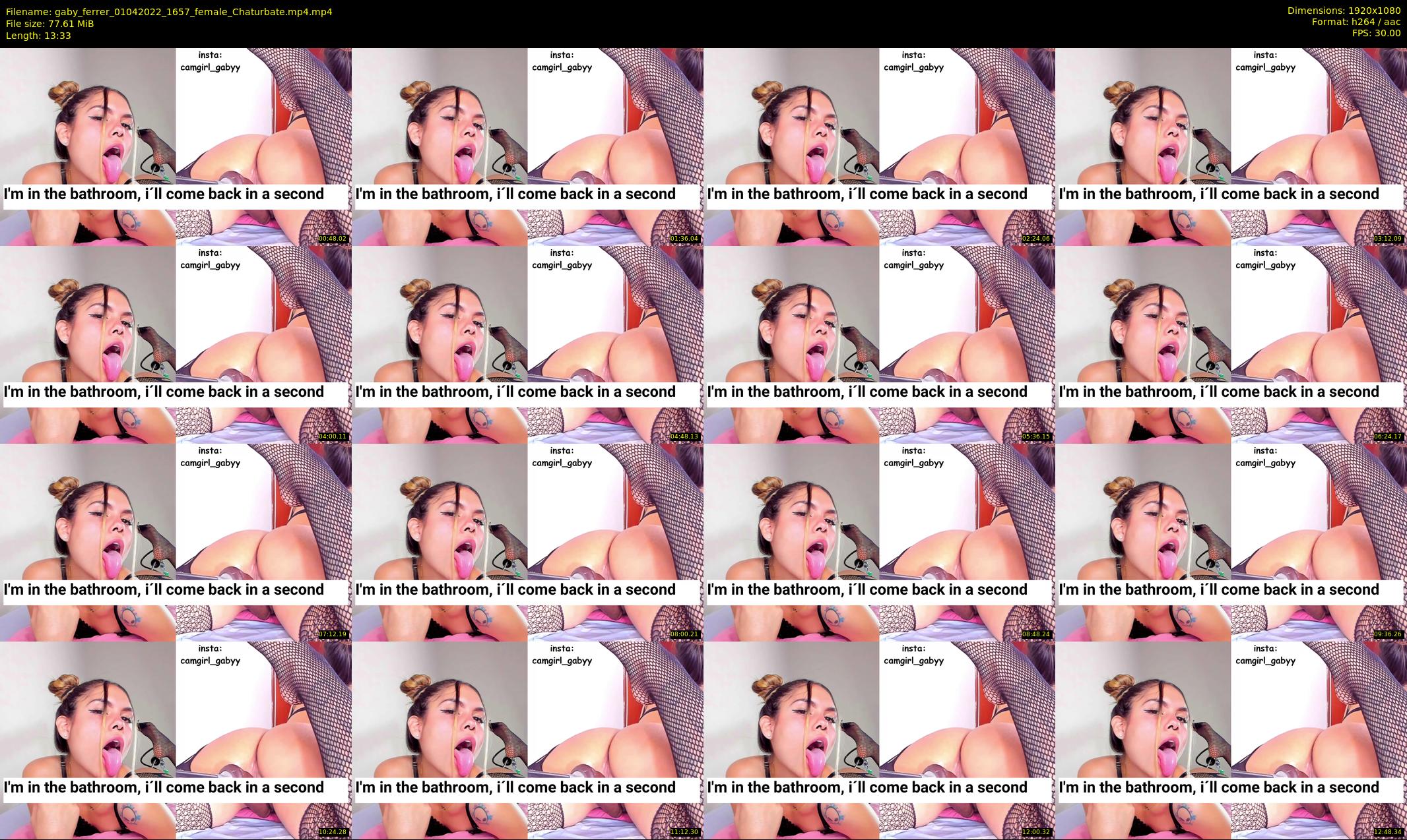 gaby_ferrer — 14 minute Chaturbate female cam show recording, 1080p, Apr 1, 2022