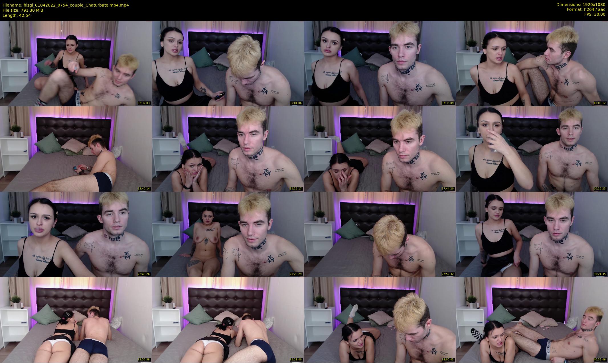 hizgi — 43 minute Chaturbate couple cam show recording, 1080p, Apr 1, 2022