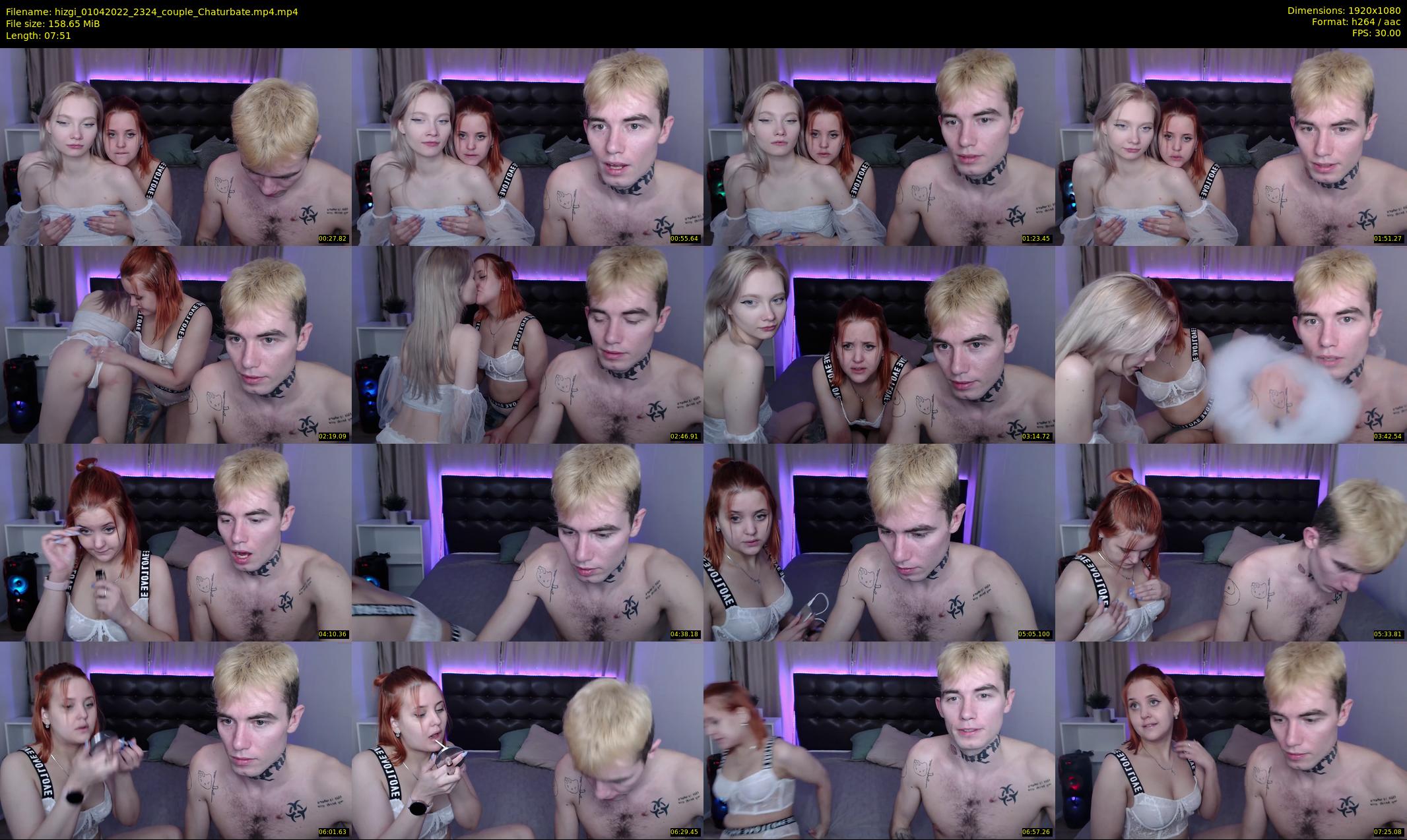 hizgi — 8 minute Chaturbate couple cam show recording, 1080p, Apr 1, 2022
