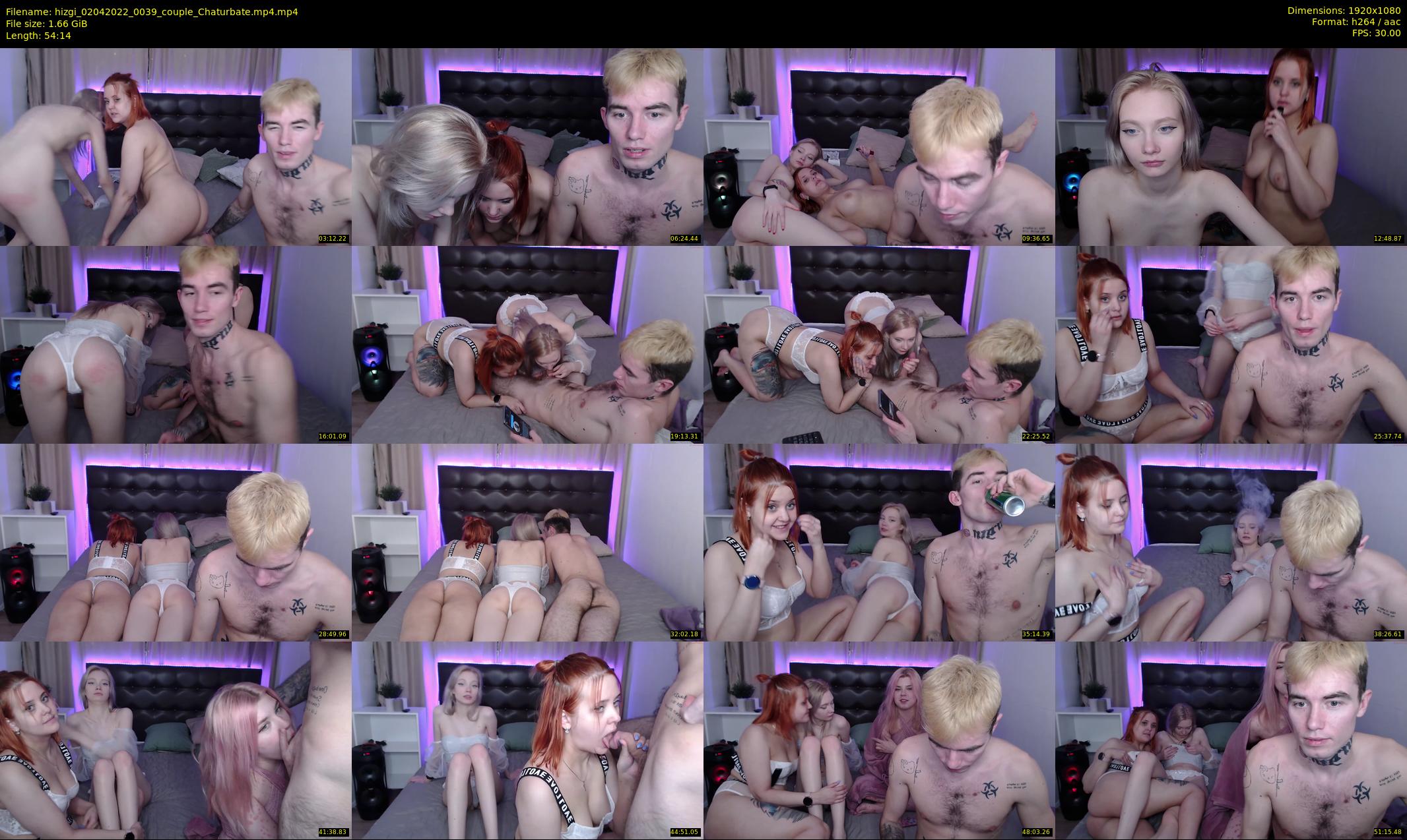 hizgi — 55 minute Chaturbate couple cam show recording, 1080p, Apr 2, 2022