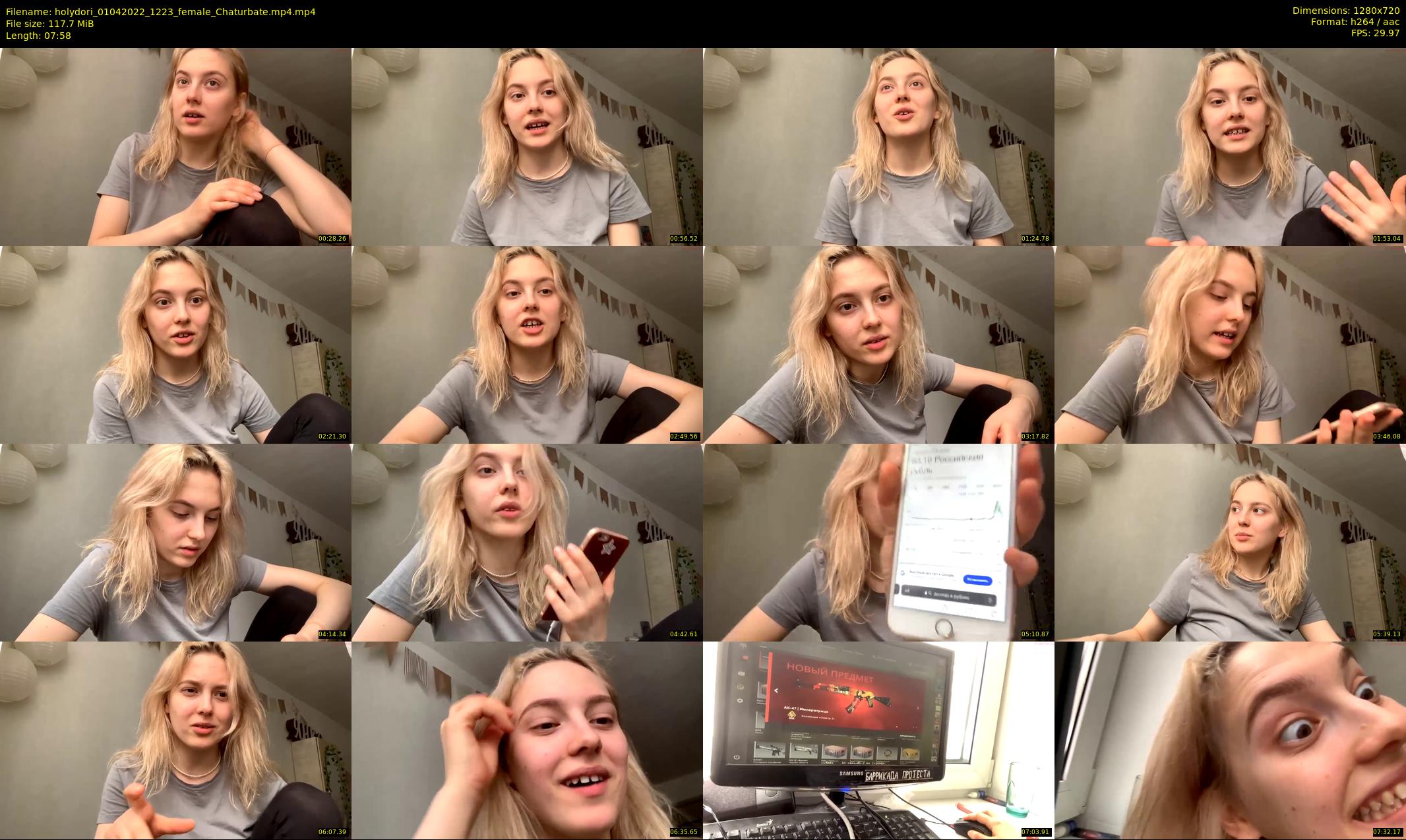 holydori — 8 minute Chaturbate female cam show recording, 720p, Apr 1, 2022