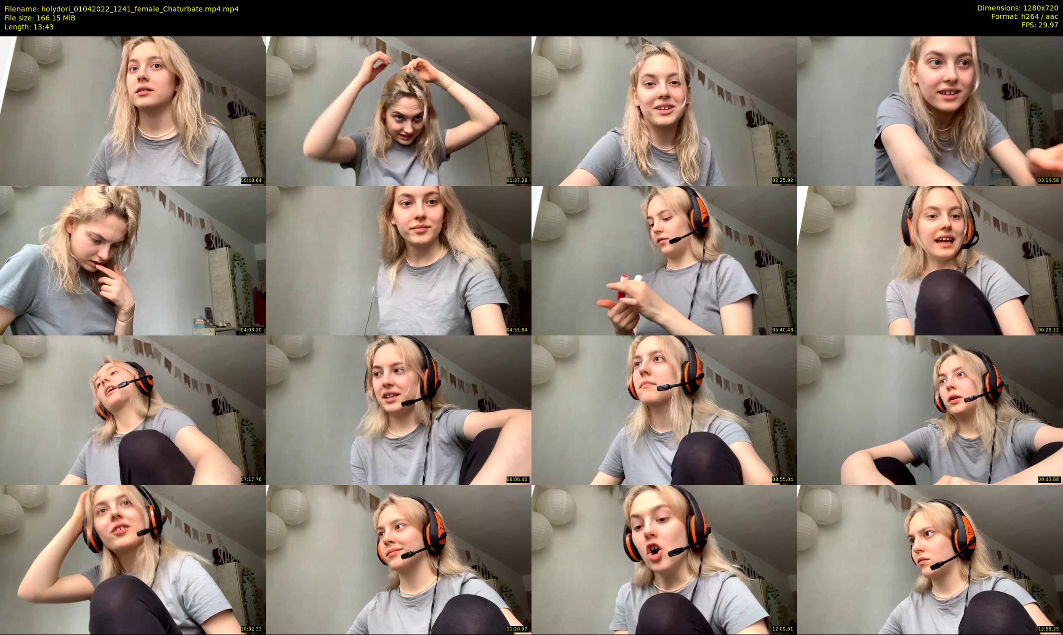 holydori — 14 minute Chaturbate female cam show recording, 720p, Apr 1, 2022