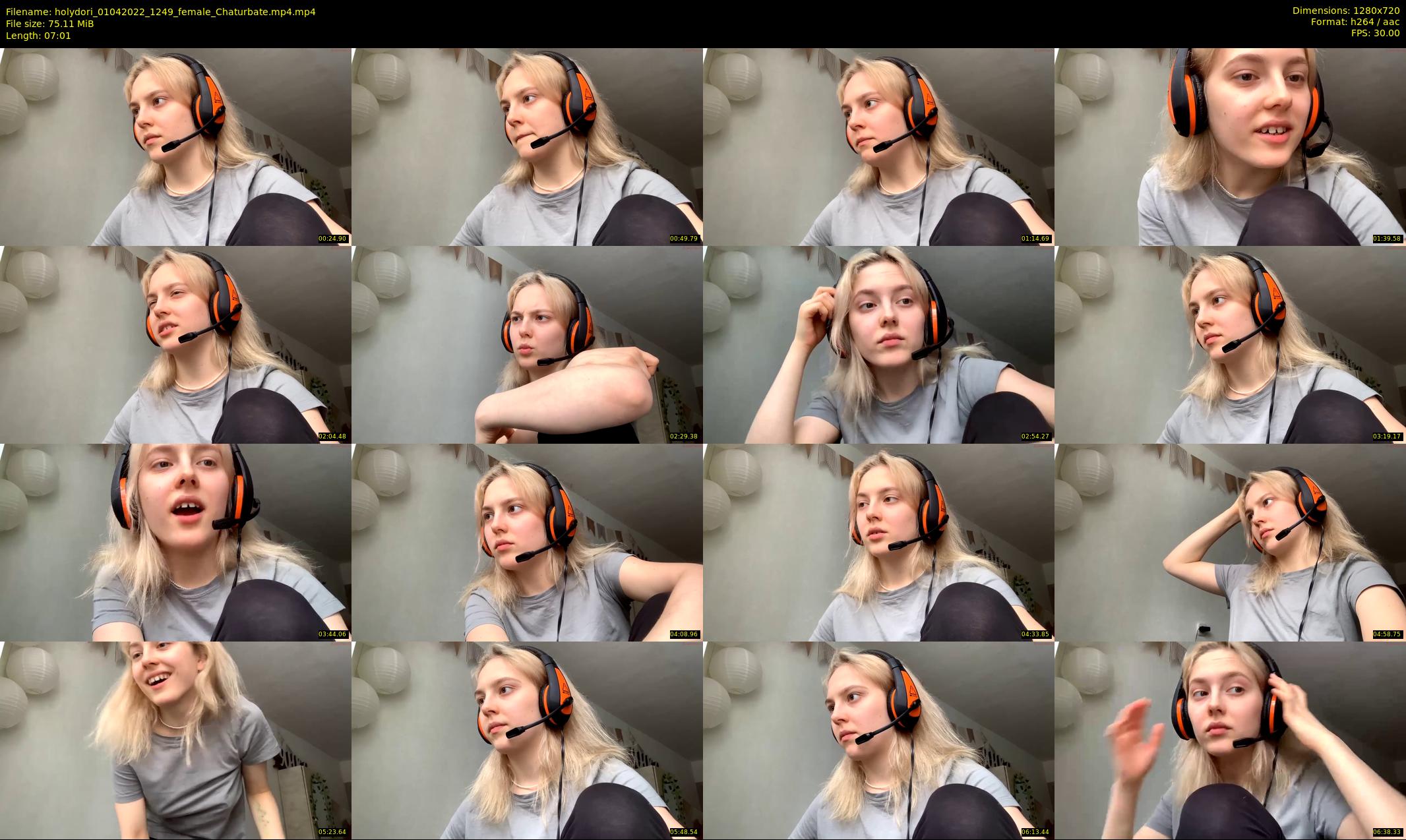 holydori — 8 minute Chaturbate female cam show recording, 720p, Apr 1, 2022