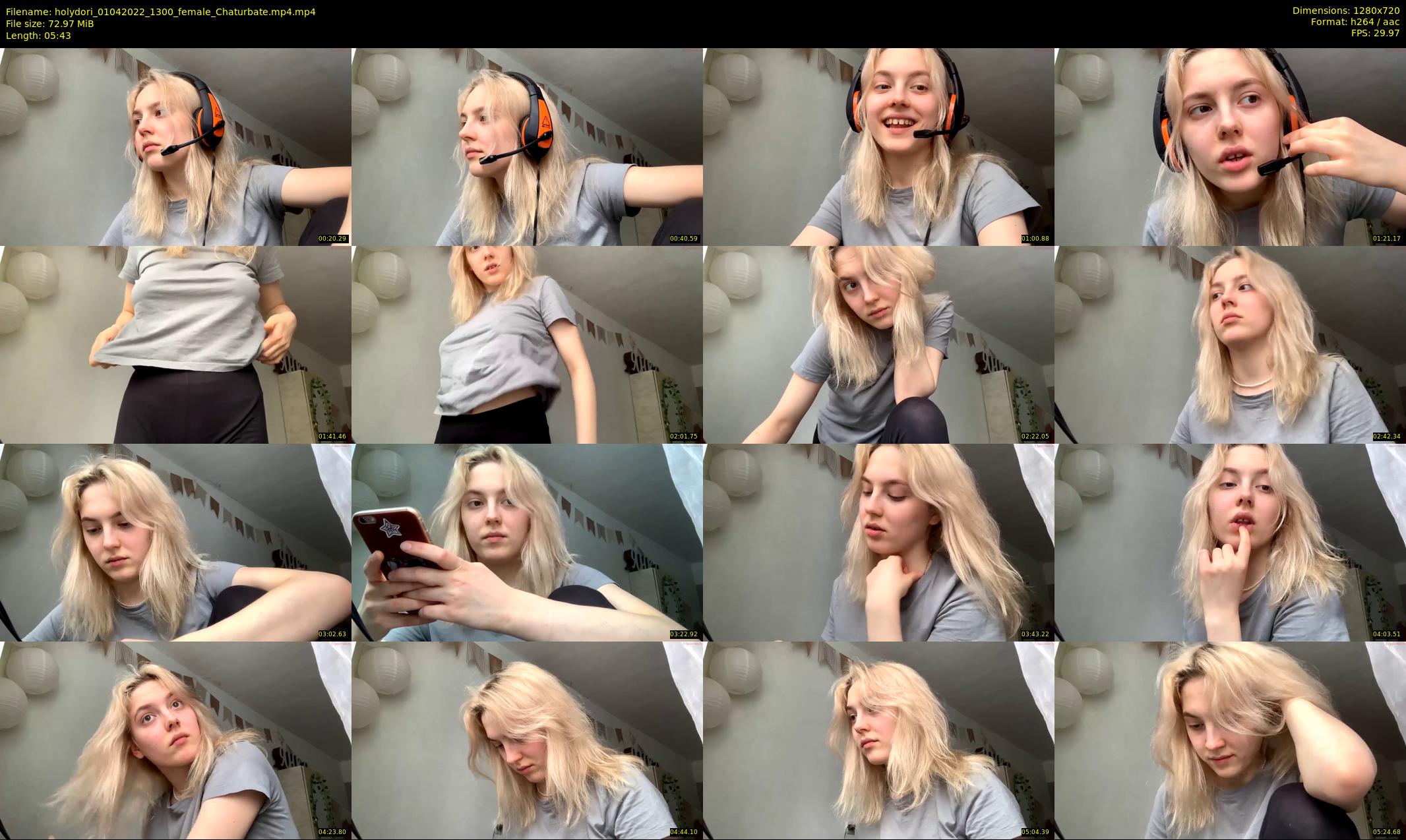 holydori — 6 minute Chaturbate female cam show recording, 720p, Apr 1, 2022