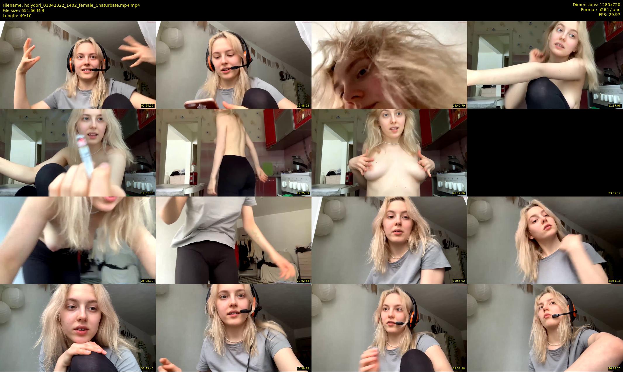 holydori — 50 minute Chaturbate female cam show recording, 720p, Apr 1, 2022