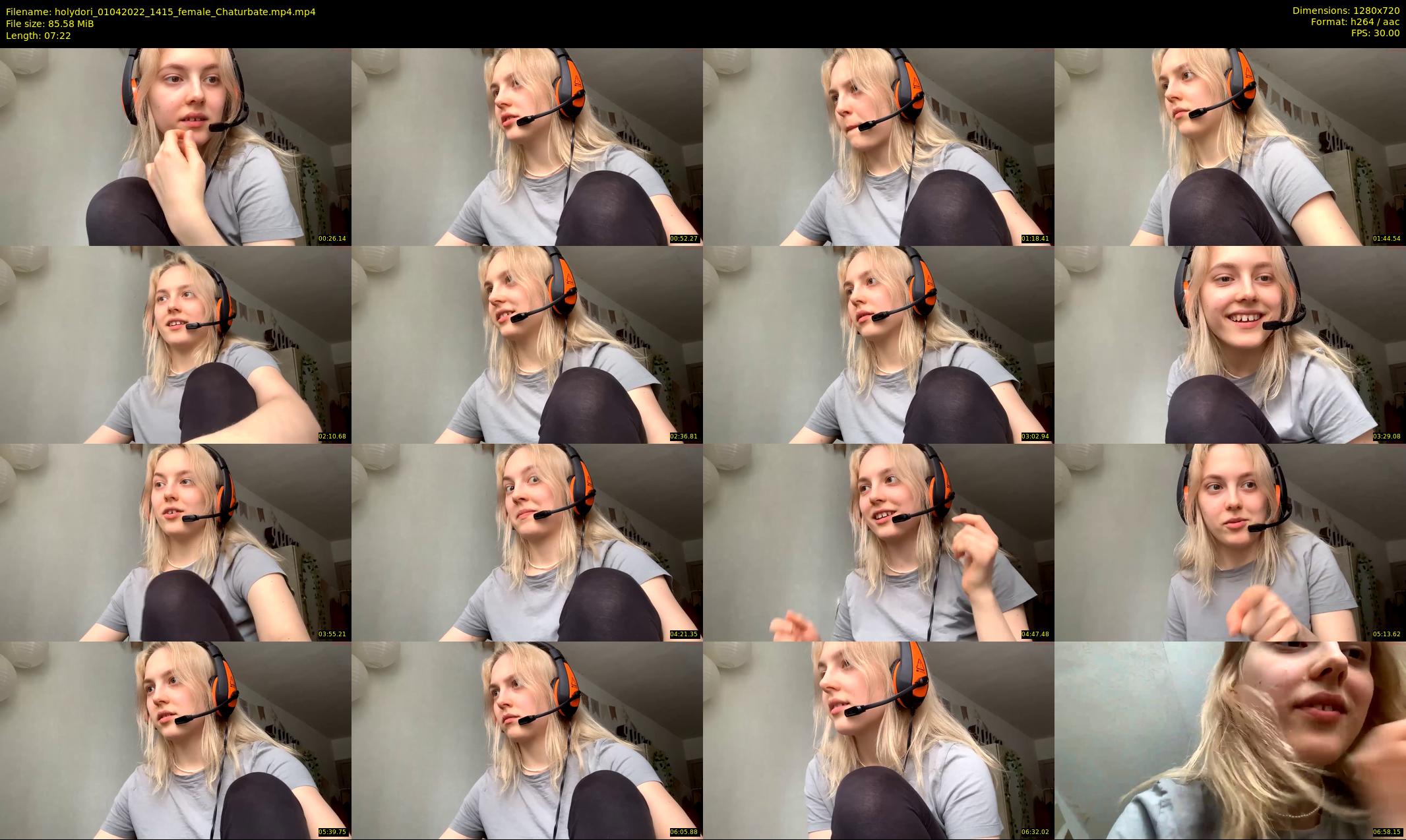 holydori — 8 minute Chaturbate female cam show recording, 720p, Apr 1, 2022