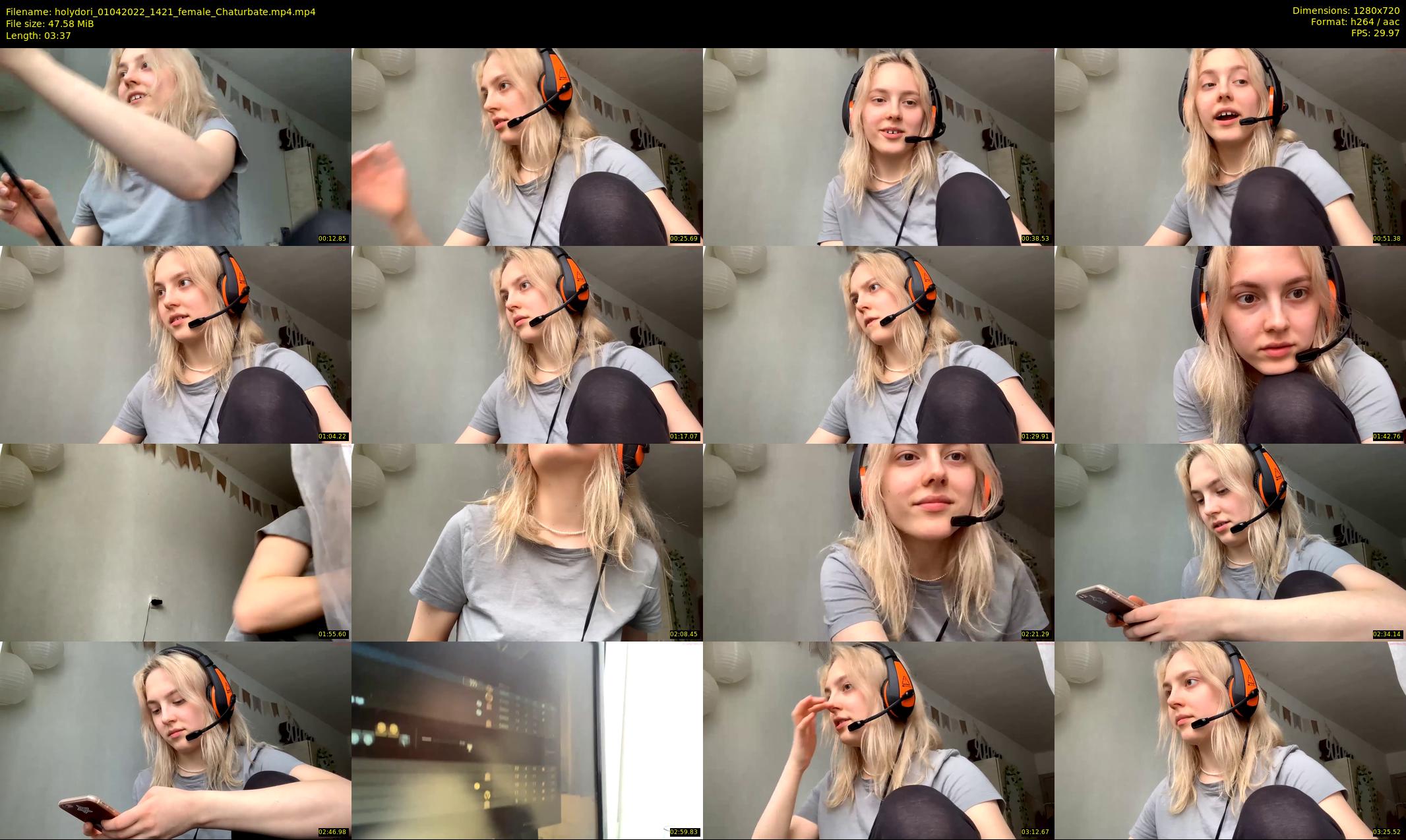 holydori — 4 minute Chaturbate female cam show recording, 720p, Apr 1, 2022