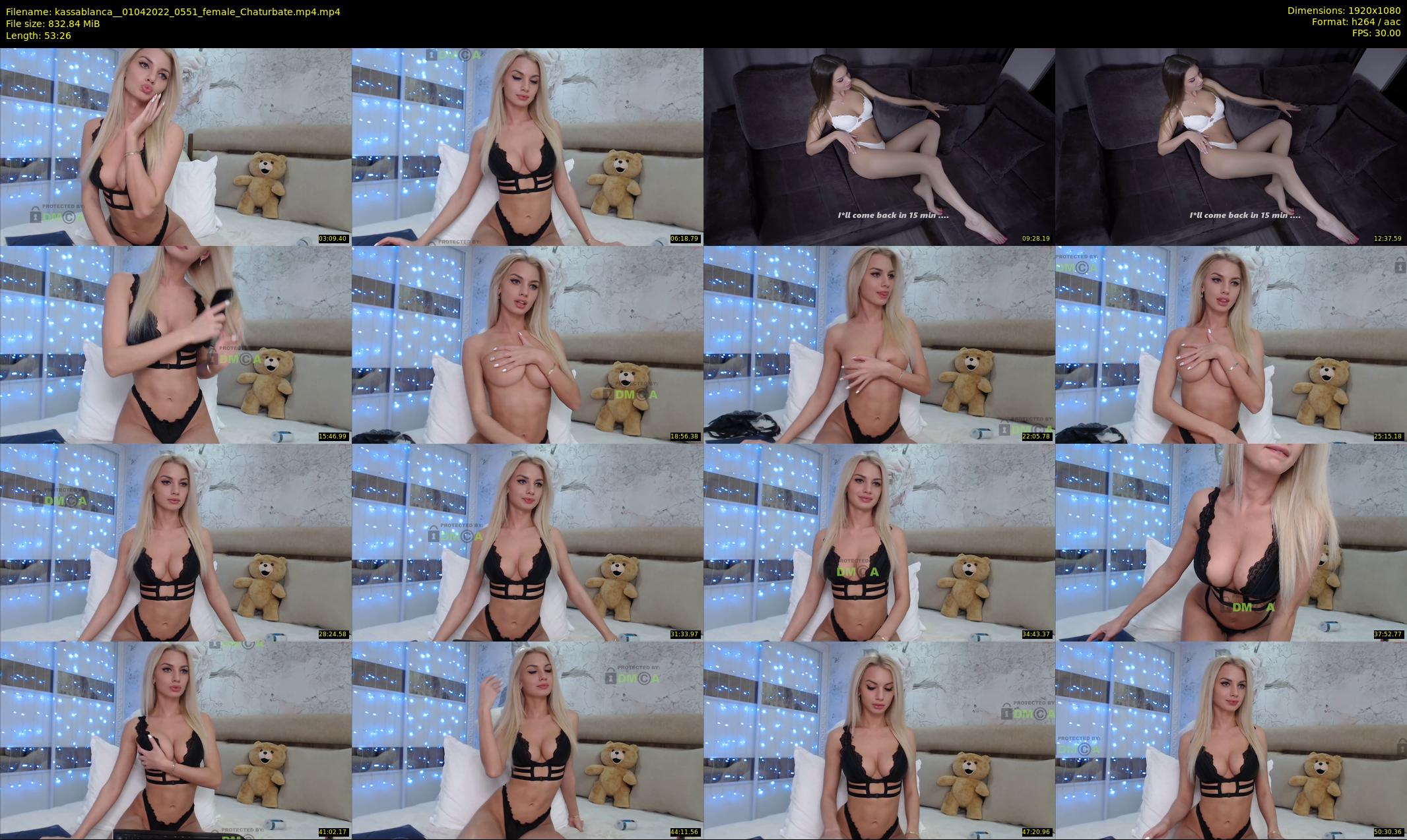 kassablanca_ — 54 minute Chaturbate female cam show recording, 1080p, Apr 1, 2022