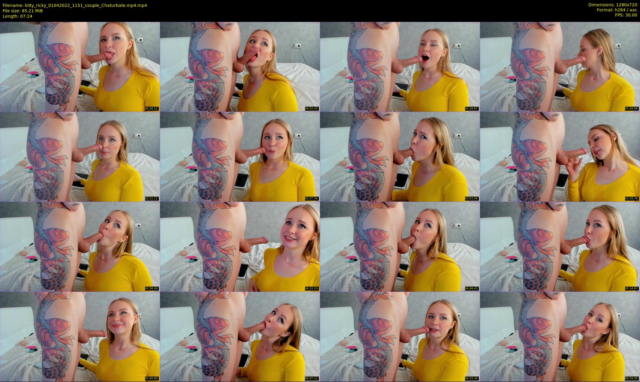 kitty_ricky — 8 minute Chaturbate couple cam show recording, 720p, Apr 1, 2022