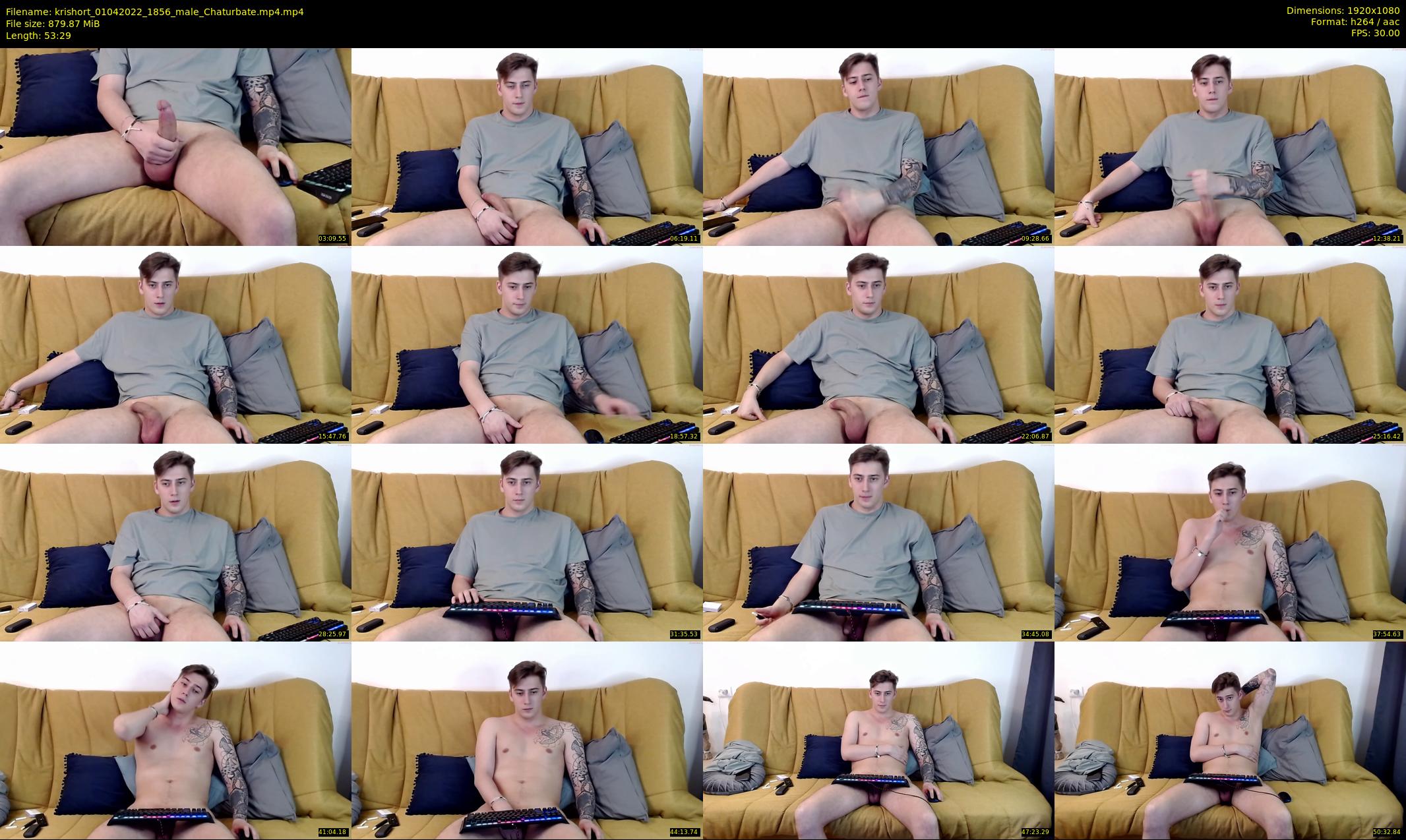 krishort — 54 minute Chaturbate male cam show recording, 1080p, Apr 1, 2022