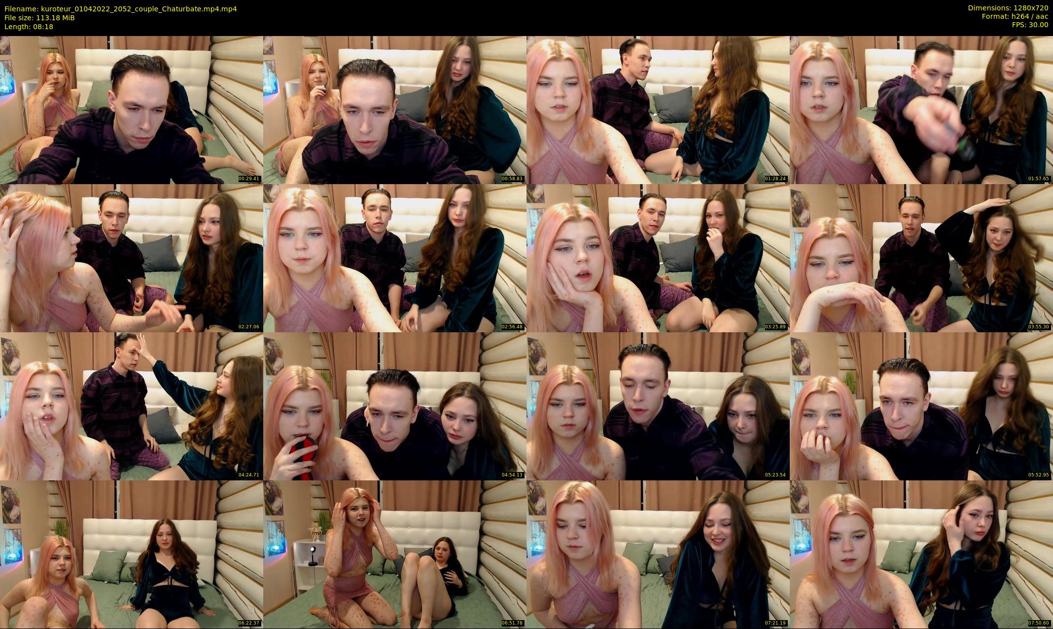 kuroteur — 9 minute Chaturbate couple cam show recording, 720p, Apr 1, 2022