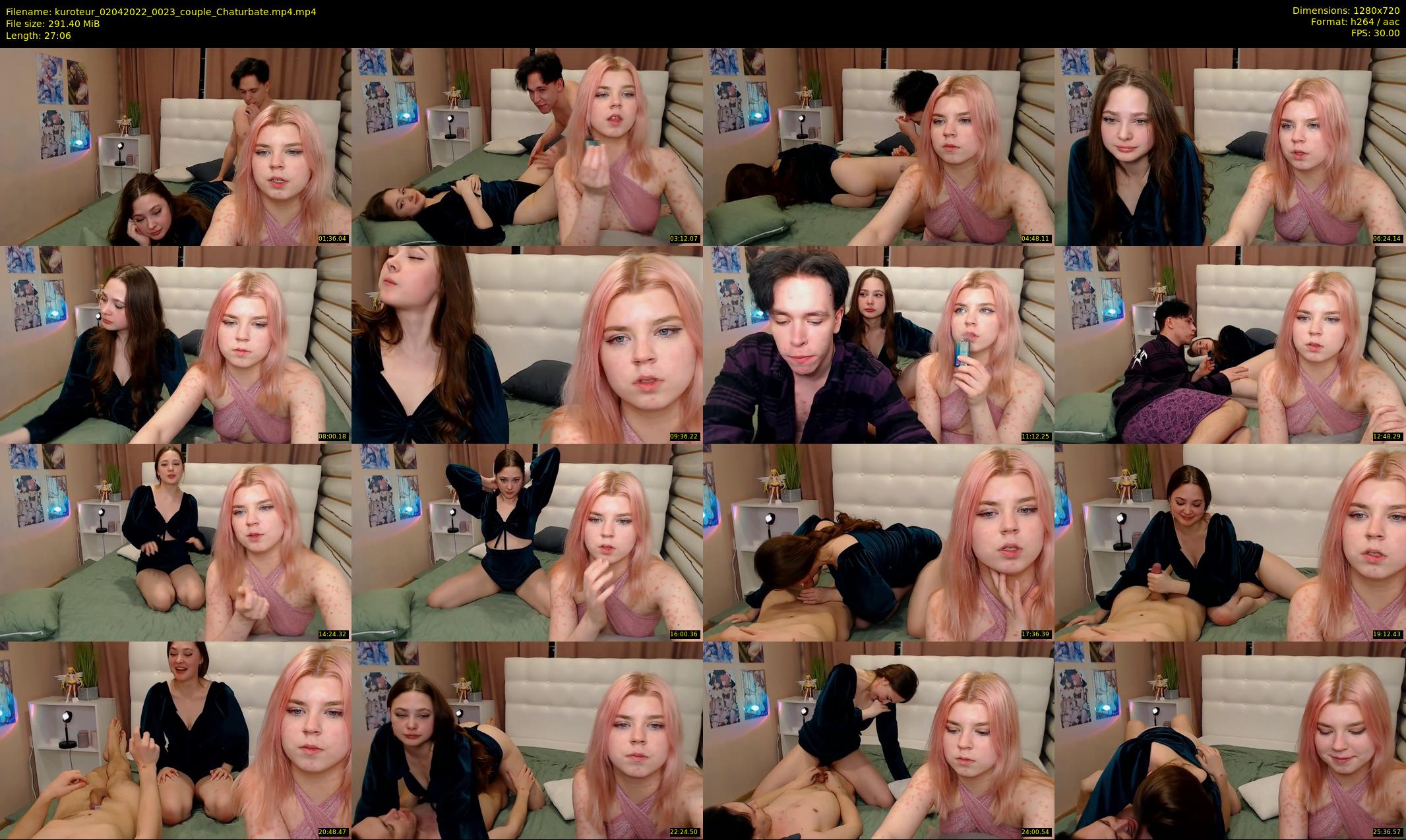 kuroteur — 28 minute Chaturbate couple cam show recording, 720p, Apr 2, 2022