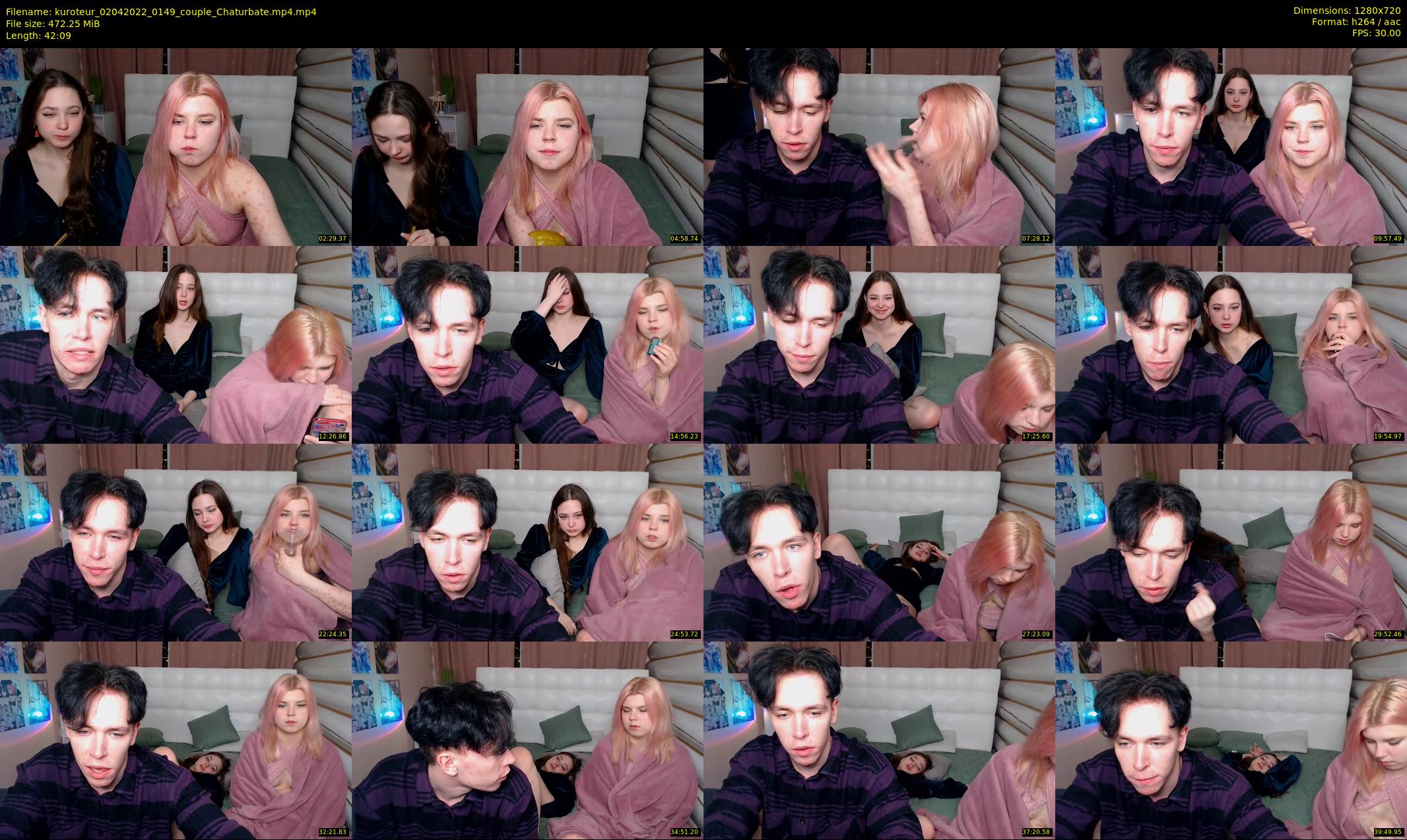 kuroteur — 43 minute Chaturbate couple cam show recording, 720p, Apr 2, 2022