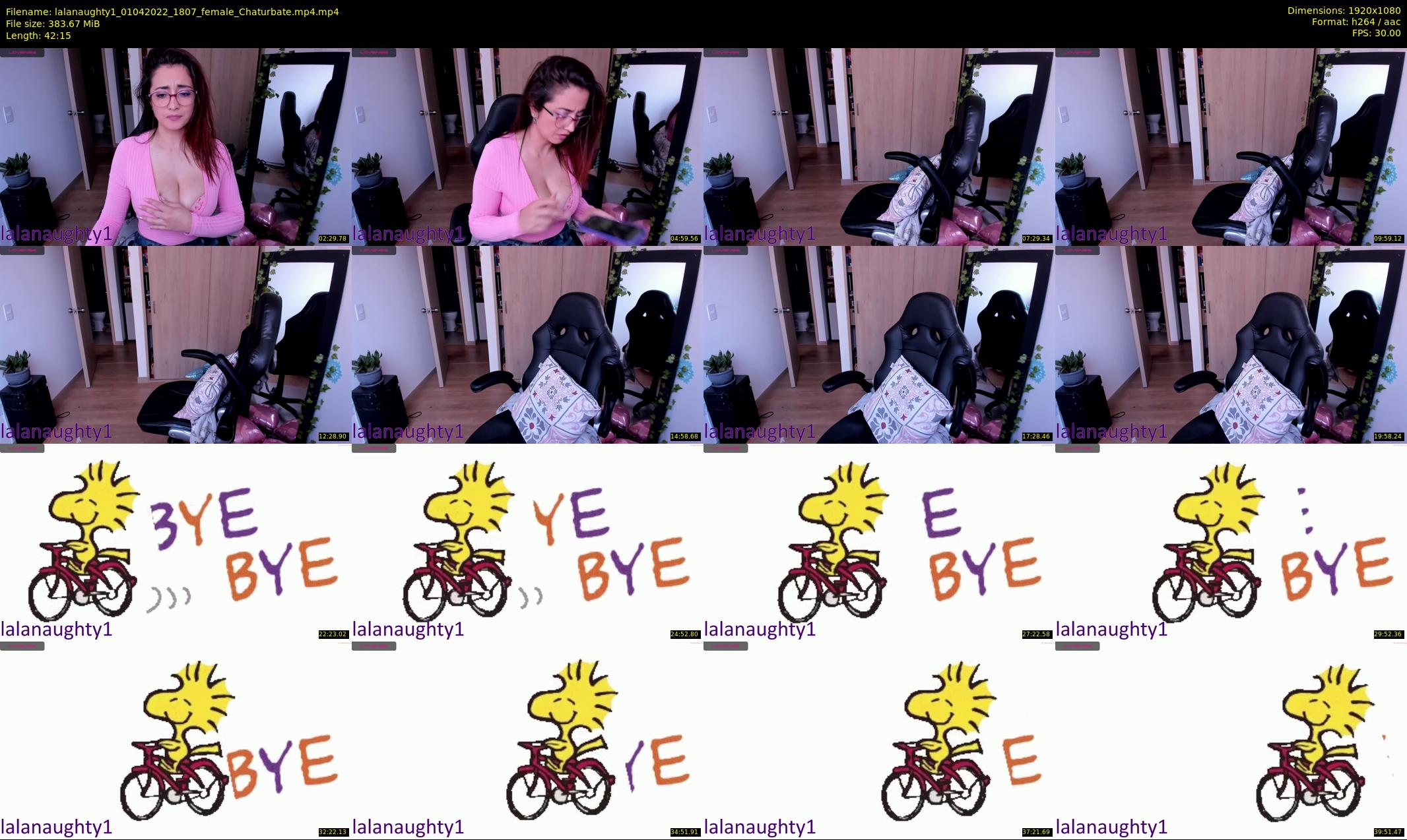 lalanaughty1 — 43 minute Chaturbate female cam show recording, 1080p, Apr 1, 2022