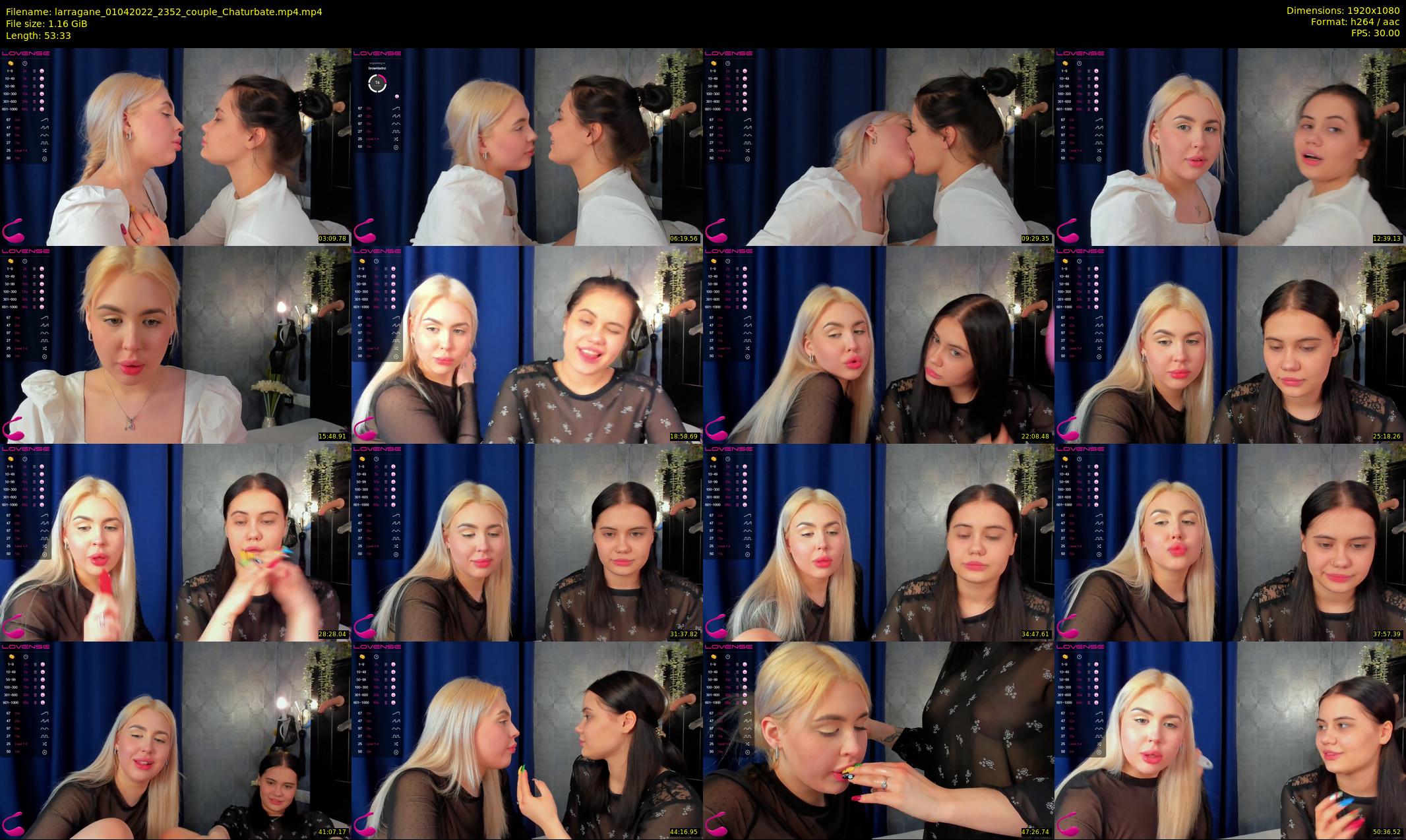 larragane — 54 minute Chaturbate couple cam show recording, 1080p, Apr 1, 2022