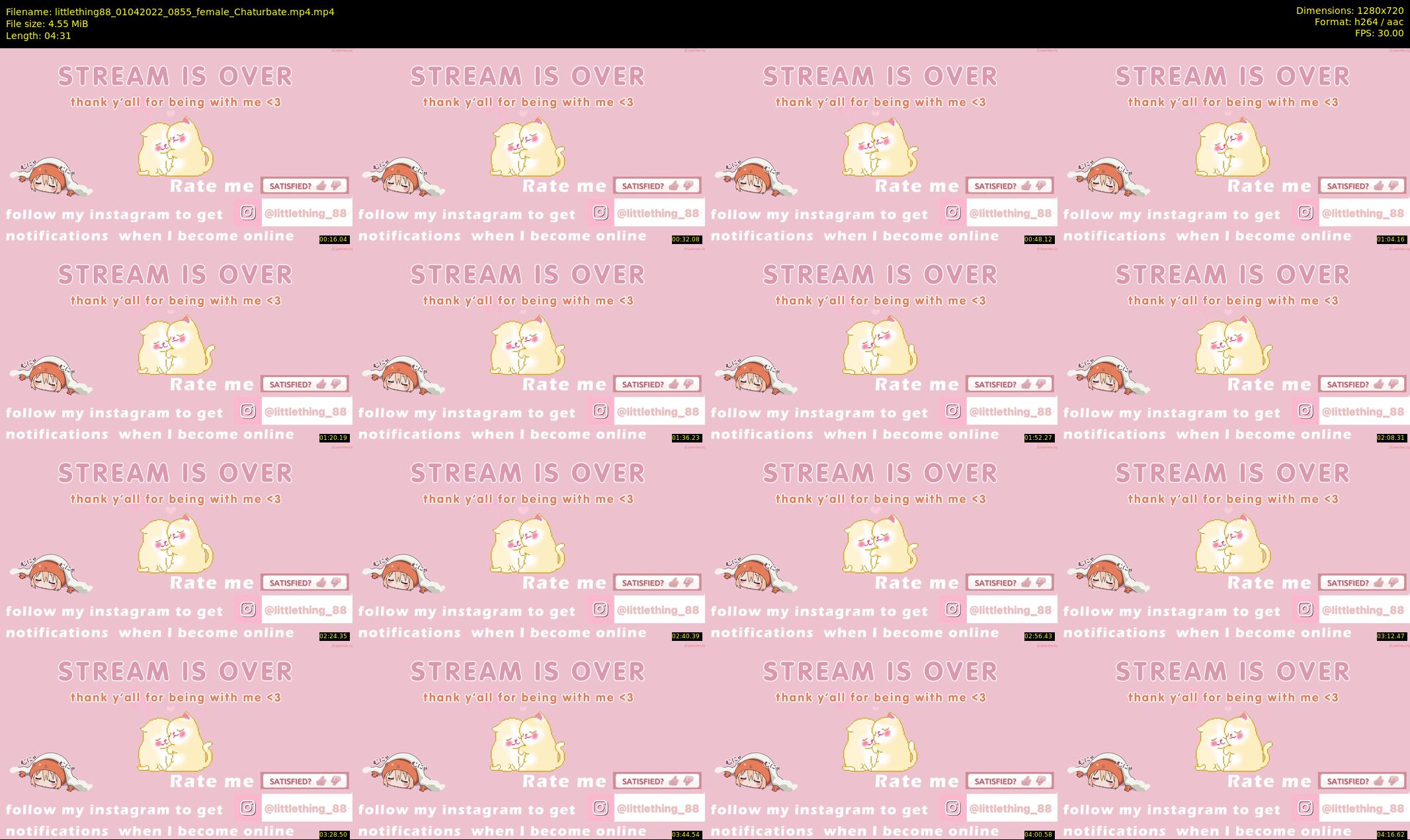 littlething88 — 5 minute Chaturbate female cam show recording, 720p, Apr 1, 2022
