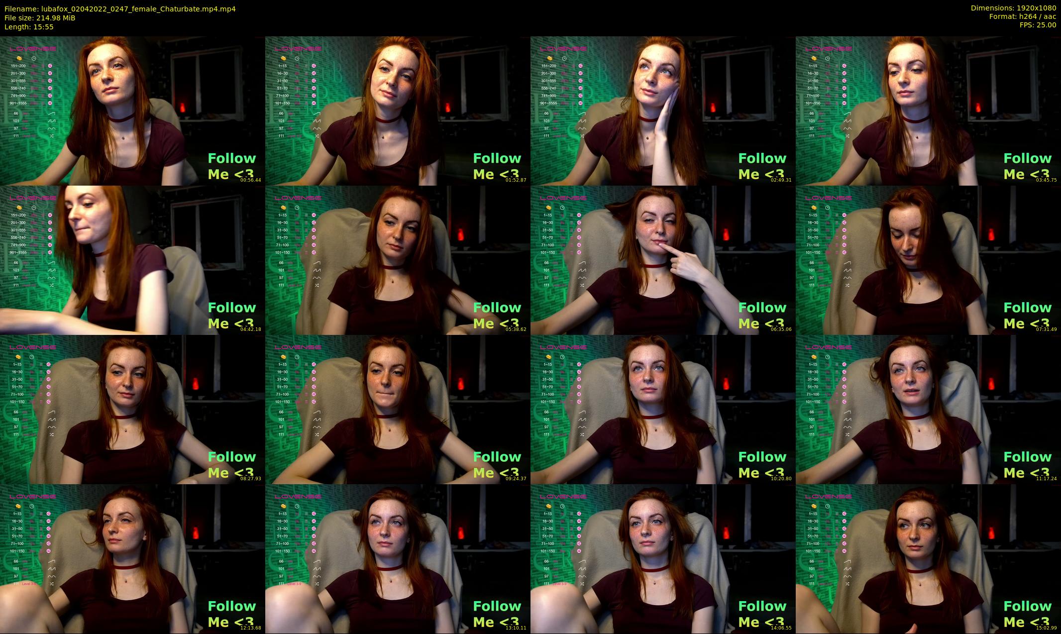 lubafox — 16 minute Chaturbate female cam show recording, 1080p, Apr 2, 2022