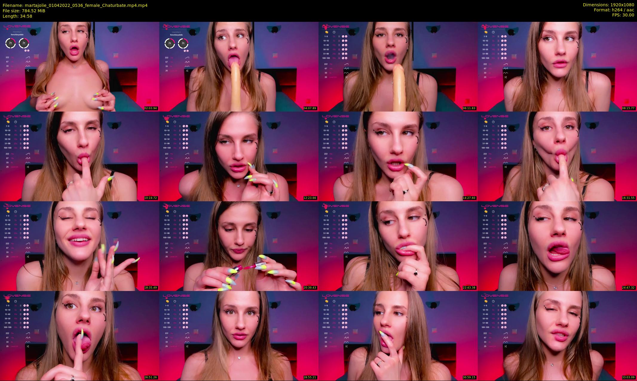 martajolie — 35 minute Chaturbate female cam show recording, 1080p, Apr 1, 2022