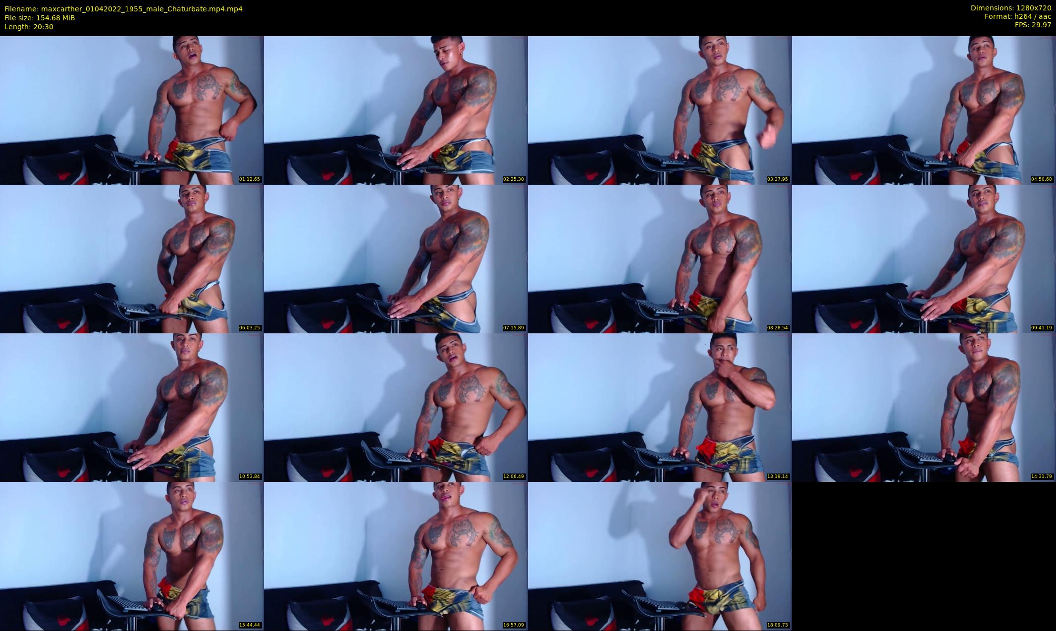 maxcarther — 21 minute Chaturbate male cam show recording, 720p, Apr 1, 2022